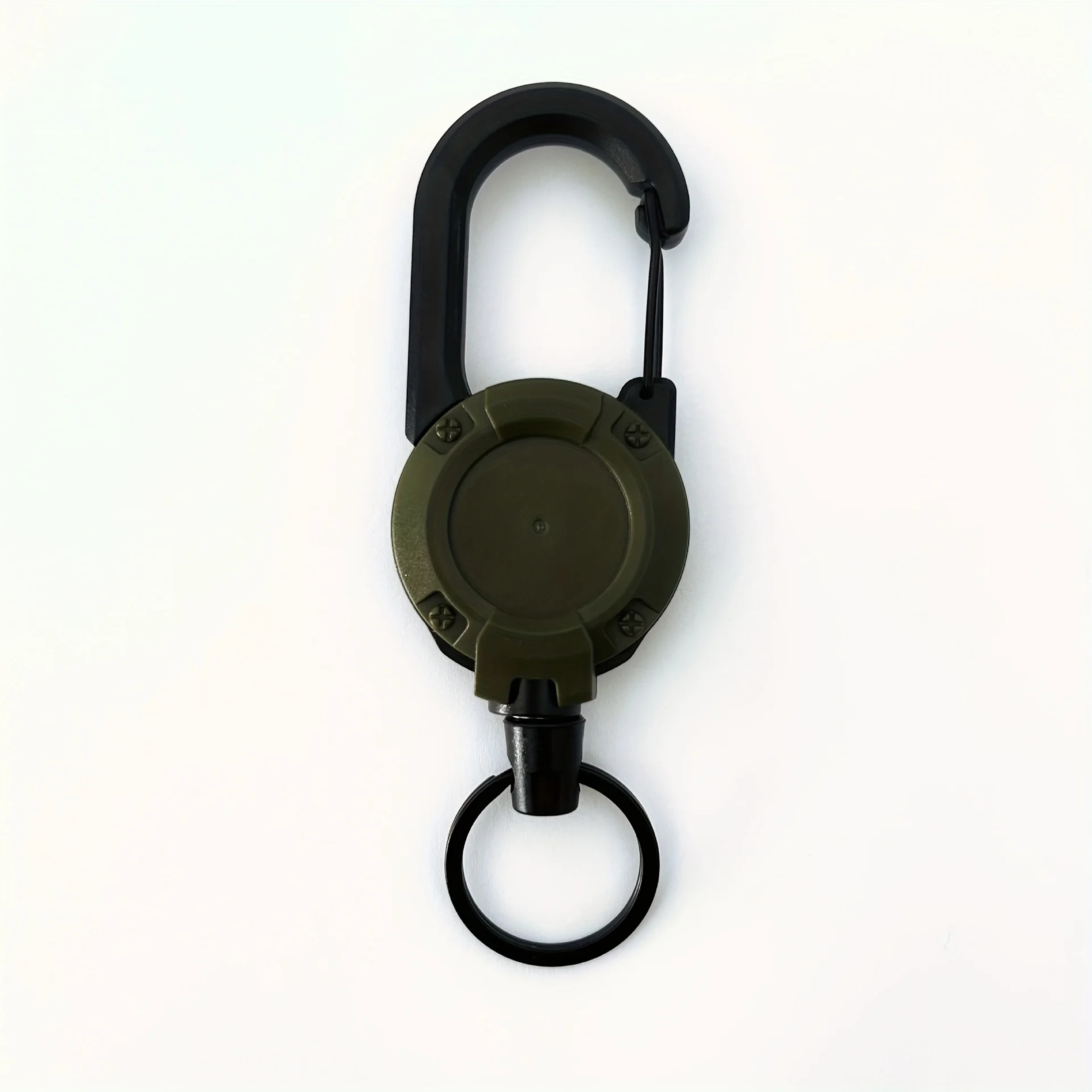 Heavy Duty Extendable Keychain Badge Reel With Retractable Holder And Carabiner For Outdoor Bags 4