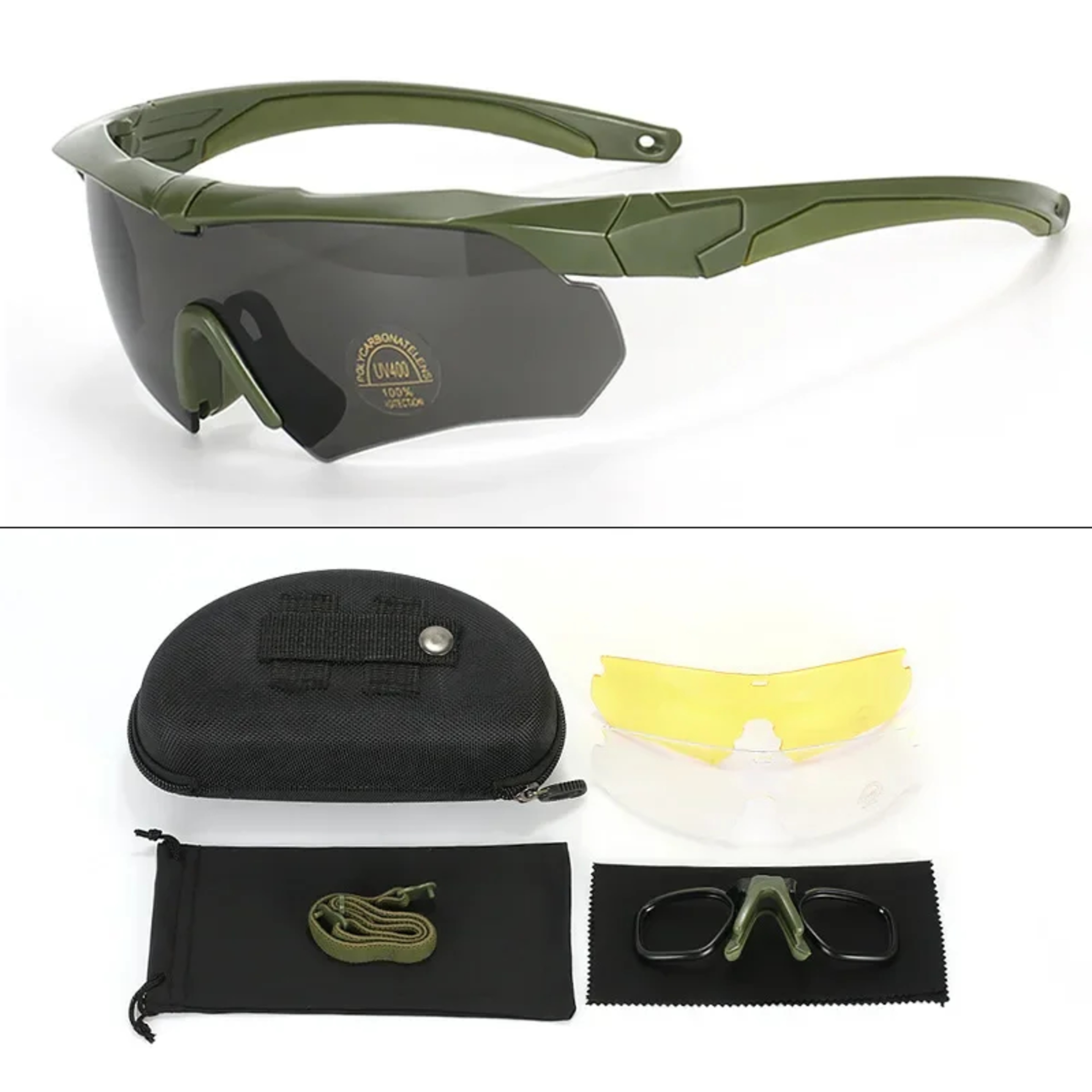 HD Lens Military Tactical Goggles Windproof Shooting Glasses For CS Airsoft Motocross Motorcycle Mo 8