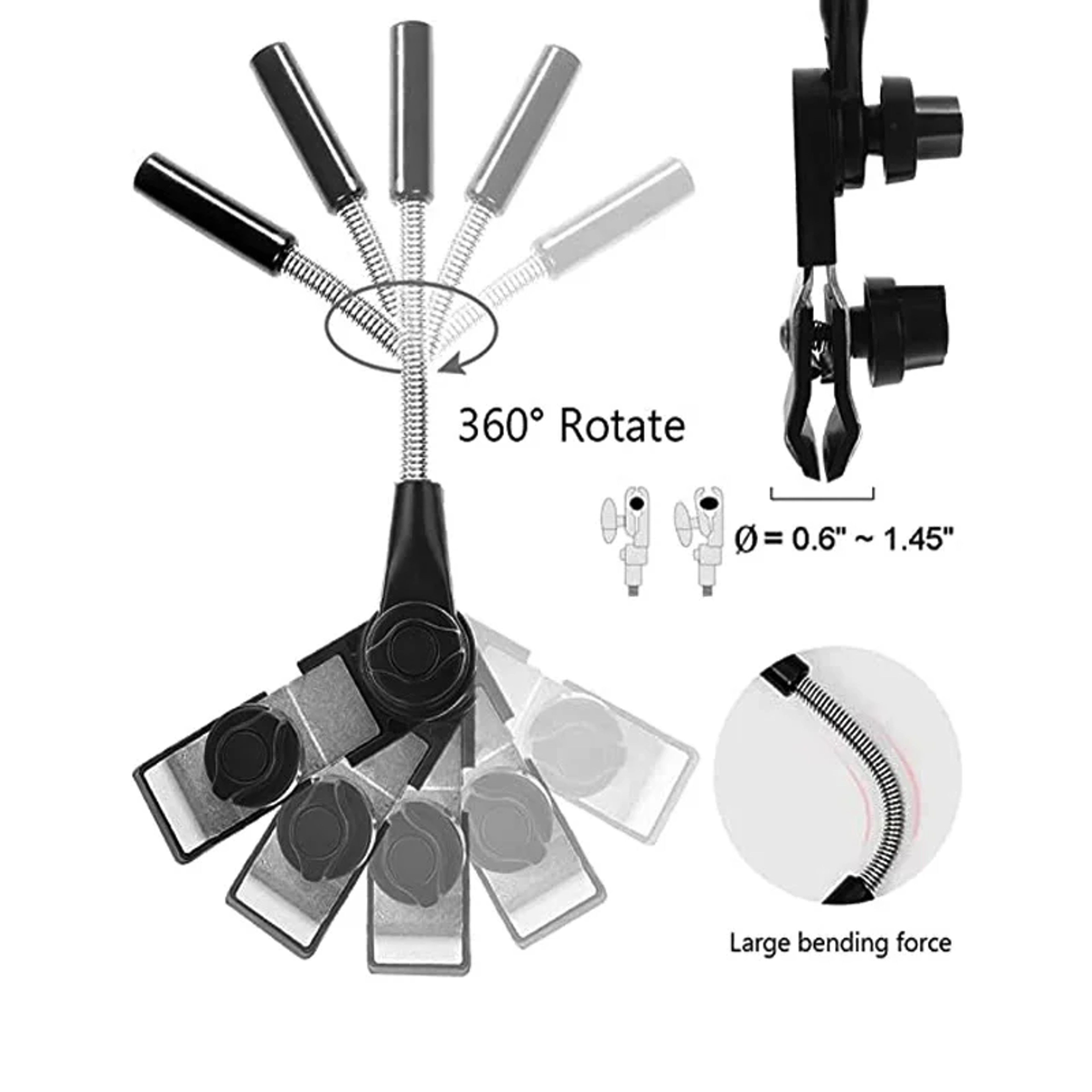 Baby Stroller Accessories UV Protection Umbrella With Clamp Sunscreen Rainproof Cover 4