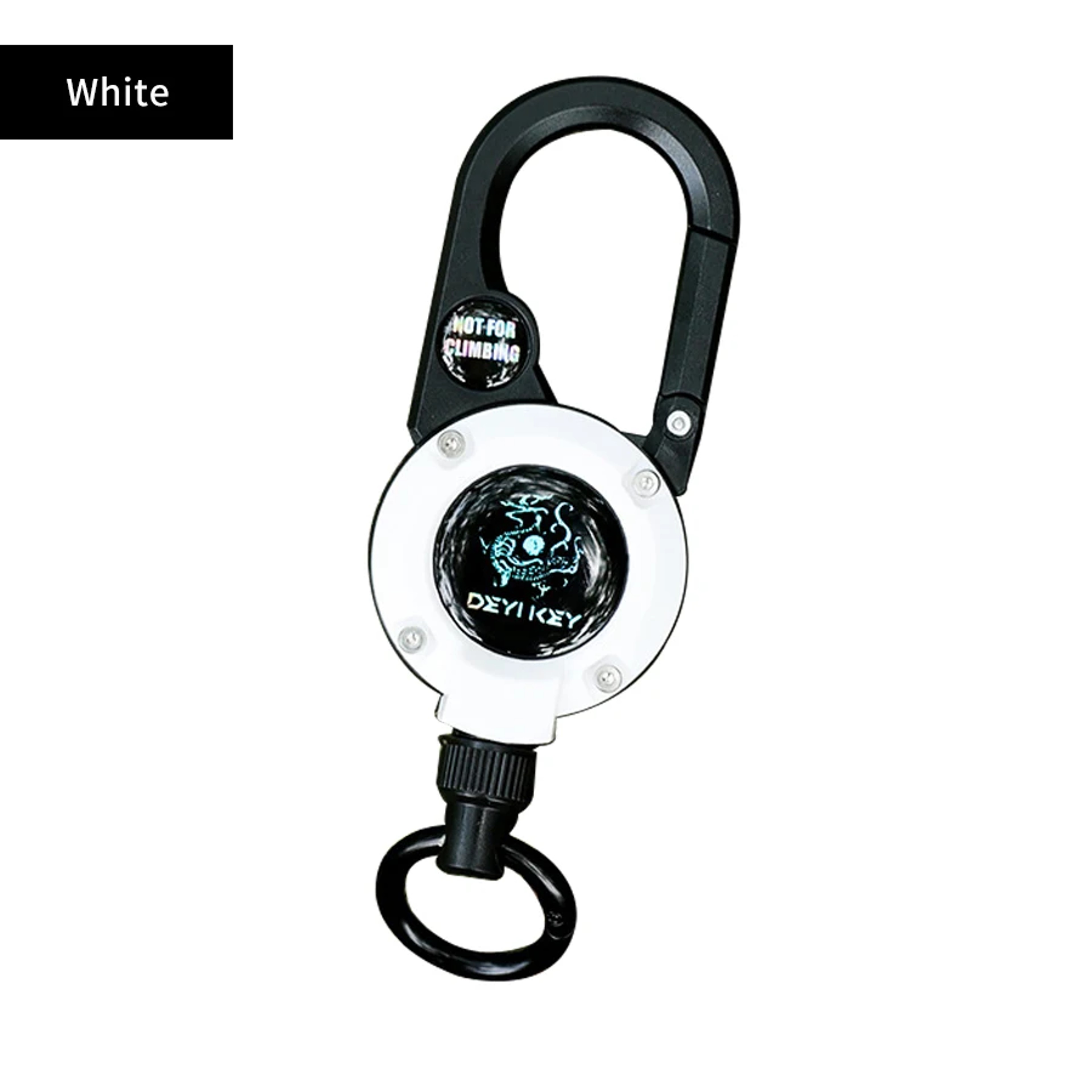 Retractable Keychain With Steel Wire Rope And Carabiner Outdoor Sporty Keychain With AntiTheft Meta 9