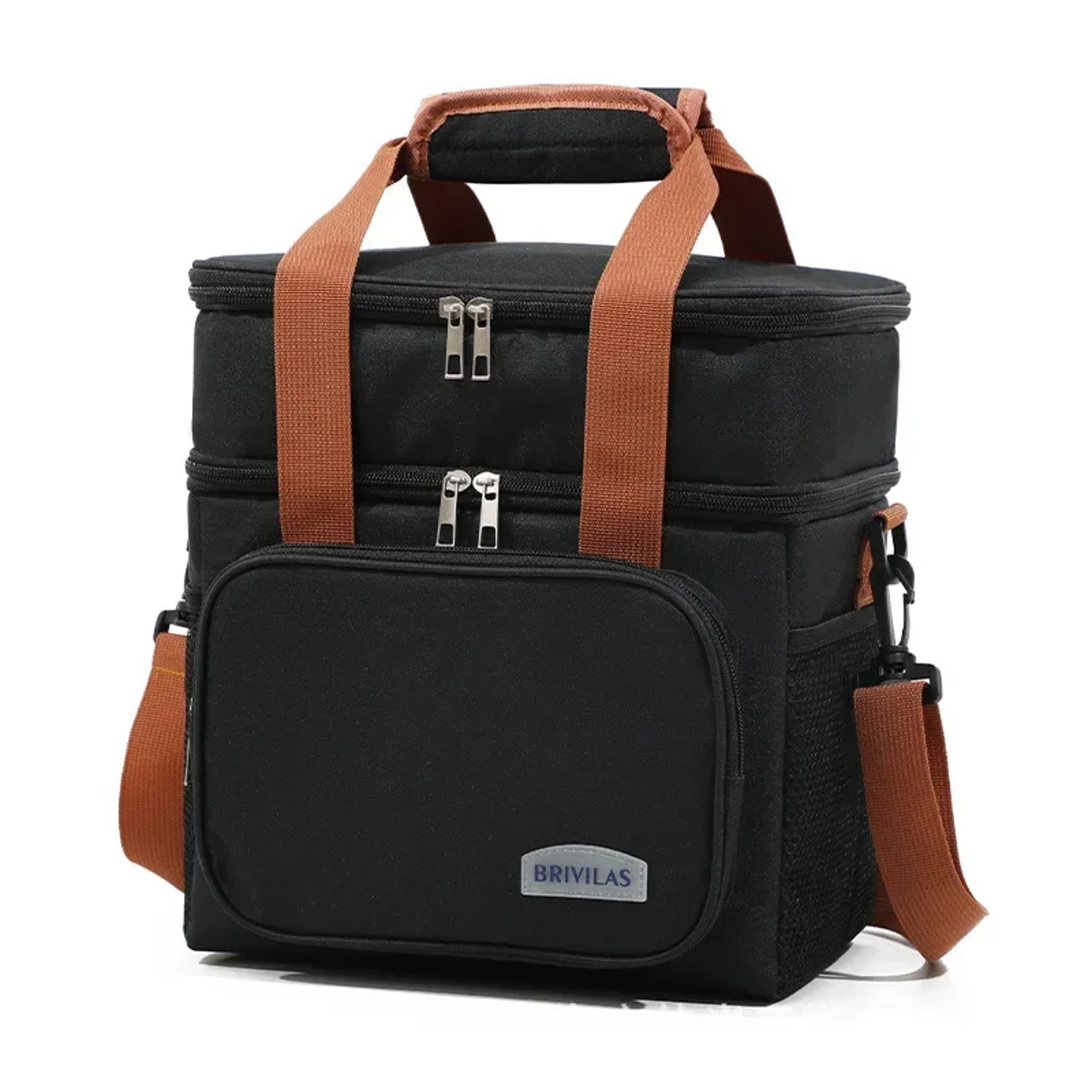 Portable Picnic Cooler Bag Durable Insulated Thermal Lunch Bag With Waterproof Shoulder Strap For O 4