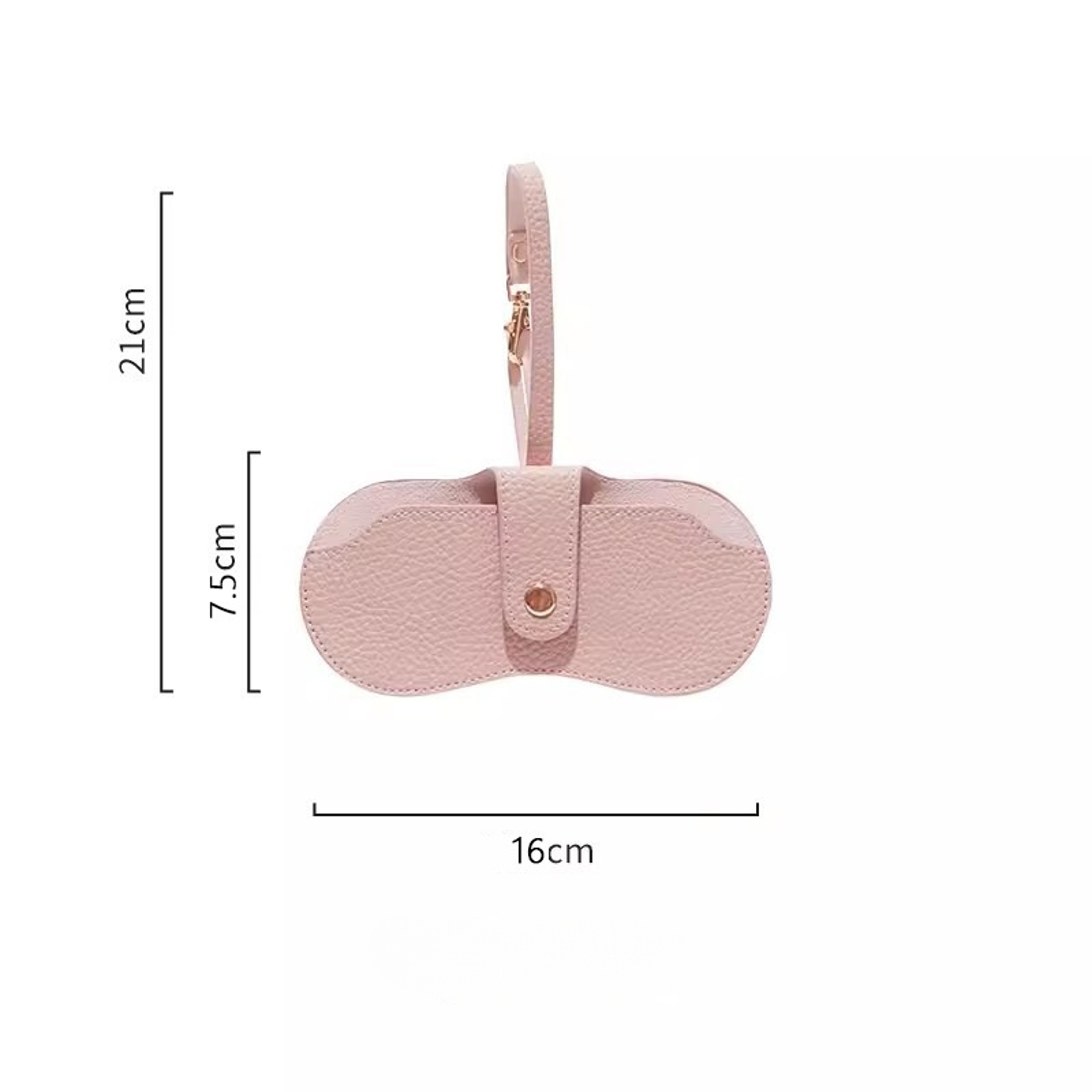 Portable Fashionable Glasses Case Protective Sunglasses Storage Bag Glasses Clip 6