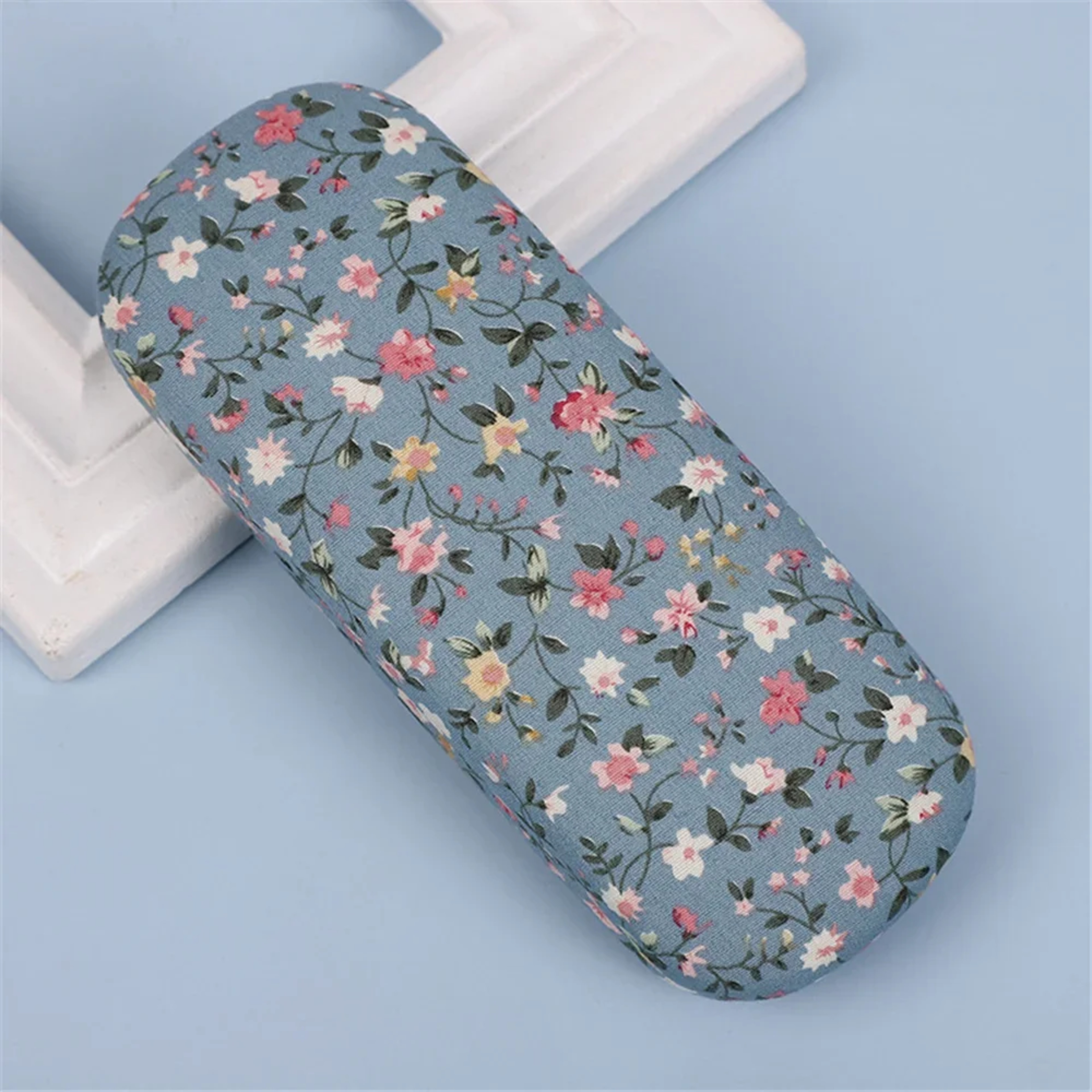 Printed Cloth Retro Floral Sunglasses Case Hard Eyewear Protector Women Optical Glasses Storage Cas 10