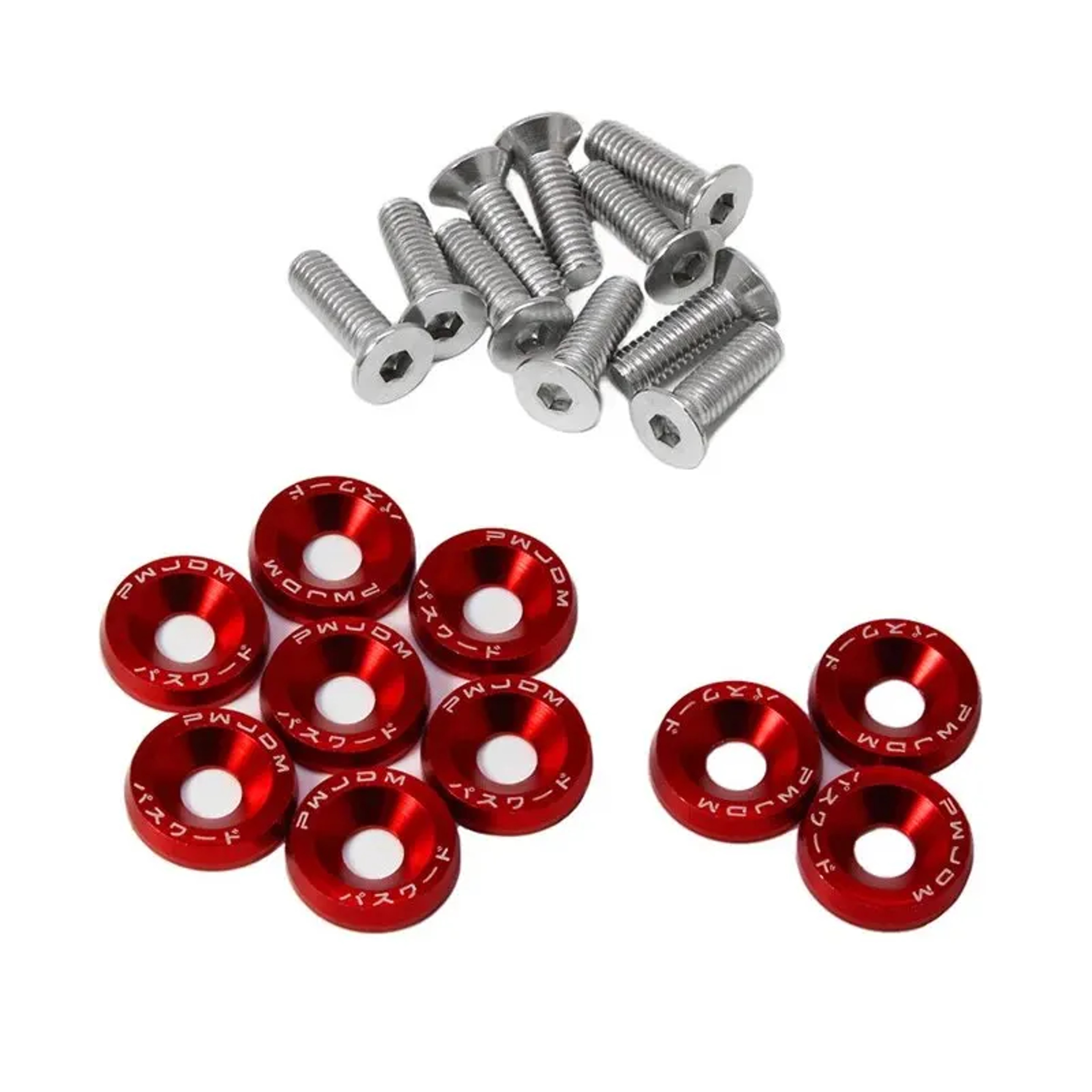 Fender Washer License Plate Bolts Car Modified Fasteners Bumper Engine Concave Screws Car Styling G 0