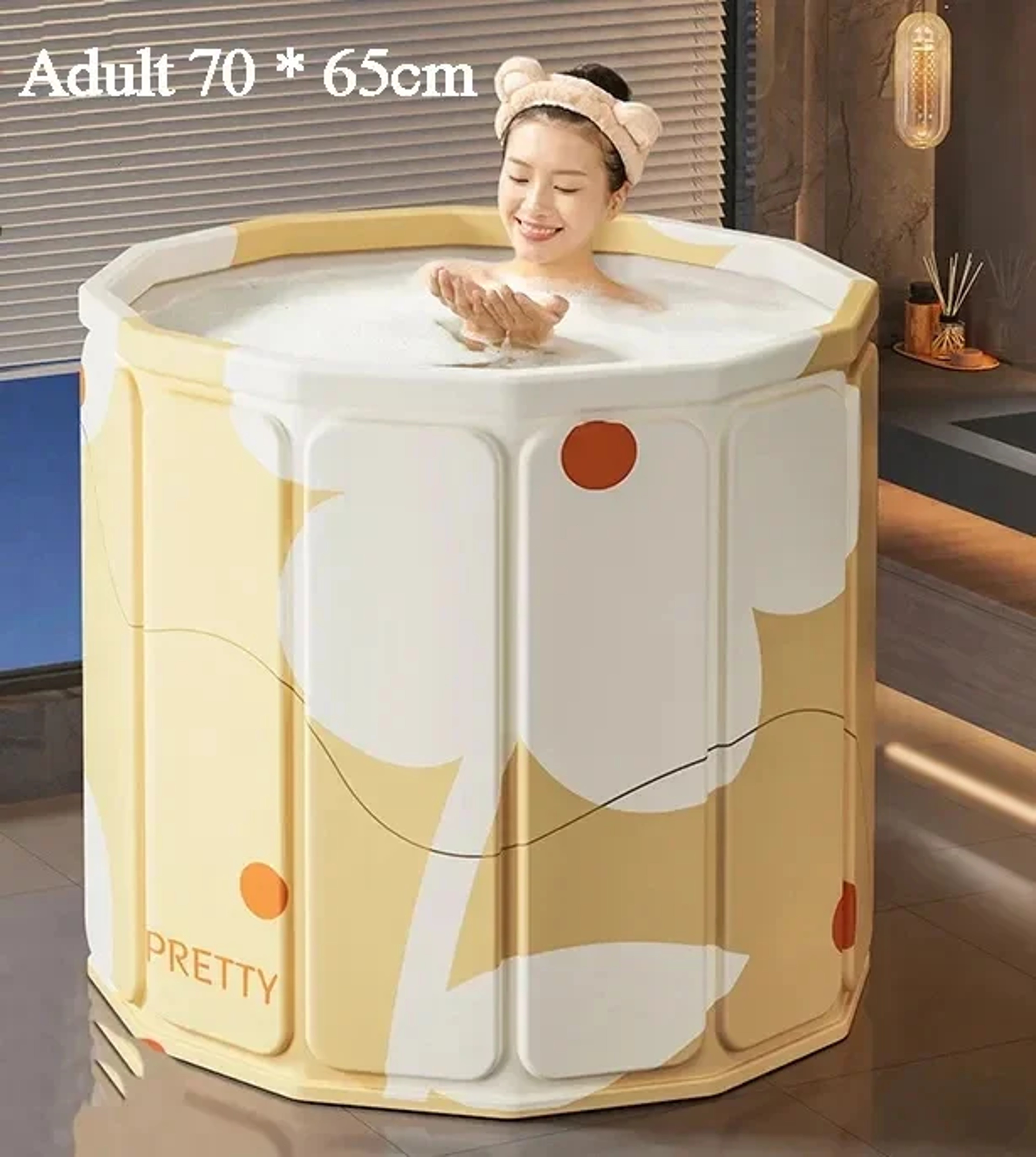 Portable Bathtub For Children And Adults Thickened Environment Friendly PVC Foldable Bath Tub 3