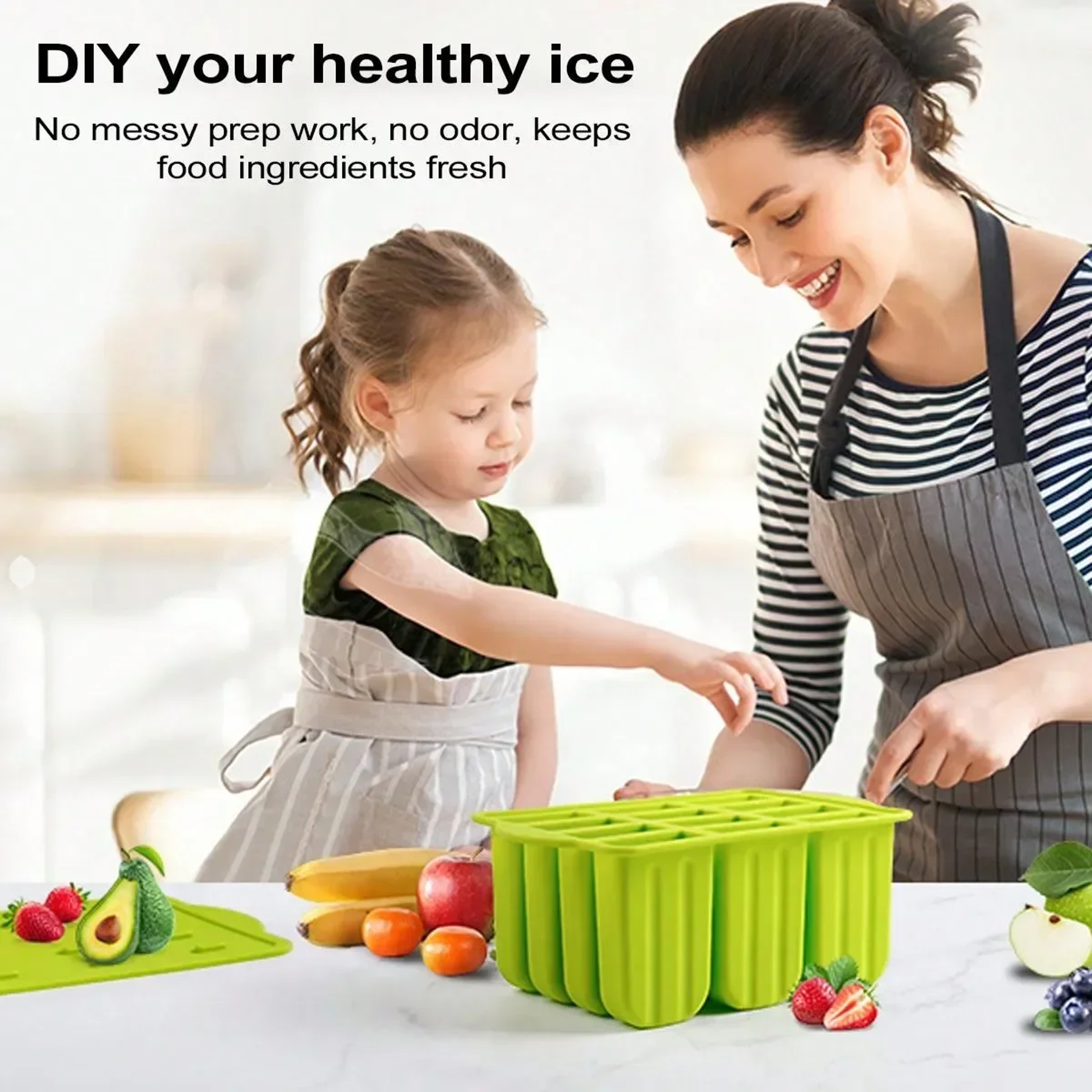 Silicone Popsicle Molds Popsicle Trays For Freezer Homemade Ice Cream Popsicle Molds With Sticks 5