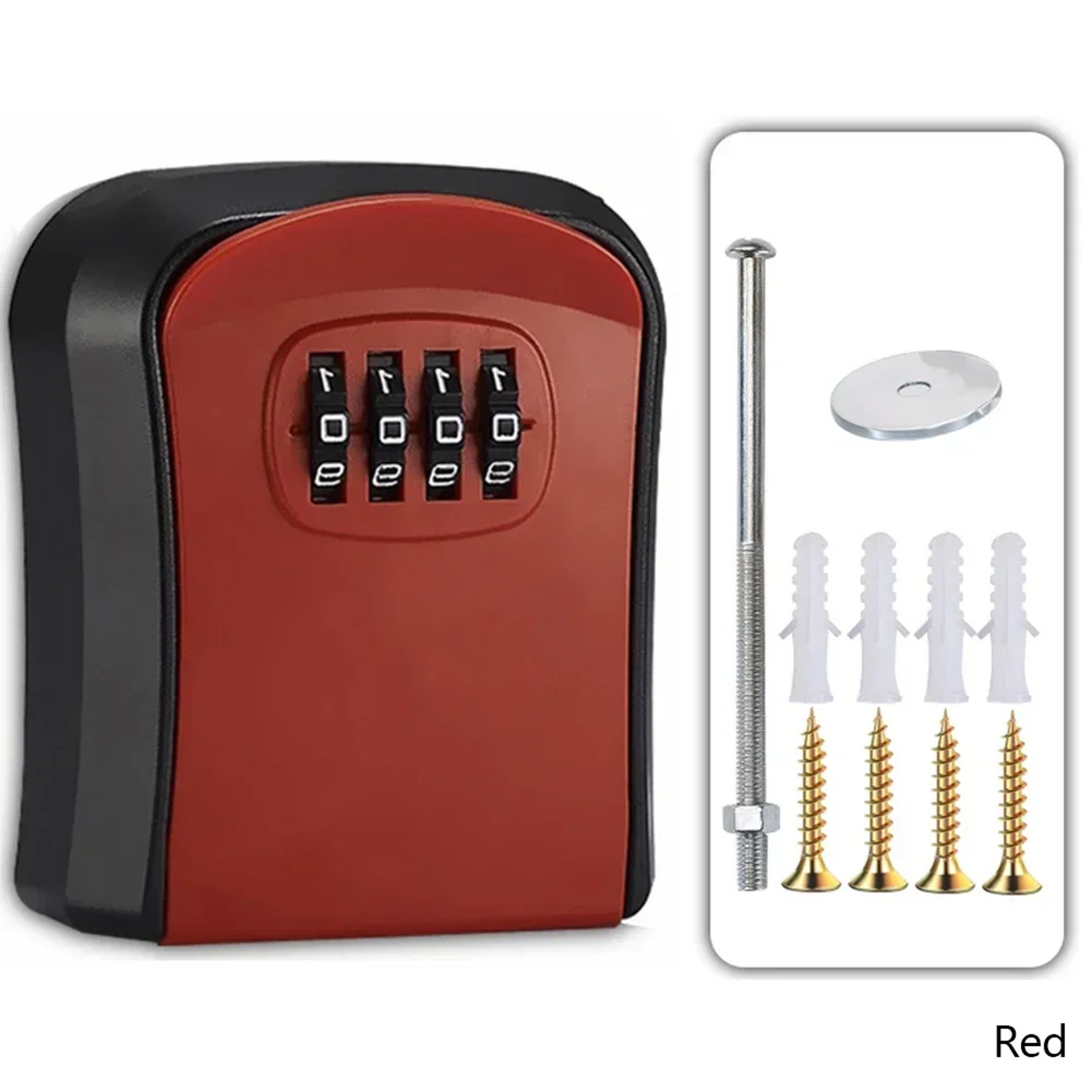Wall Mounted Password Key Box Secure Durable Anti Theft Home Storage Management 6