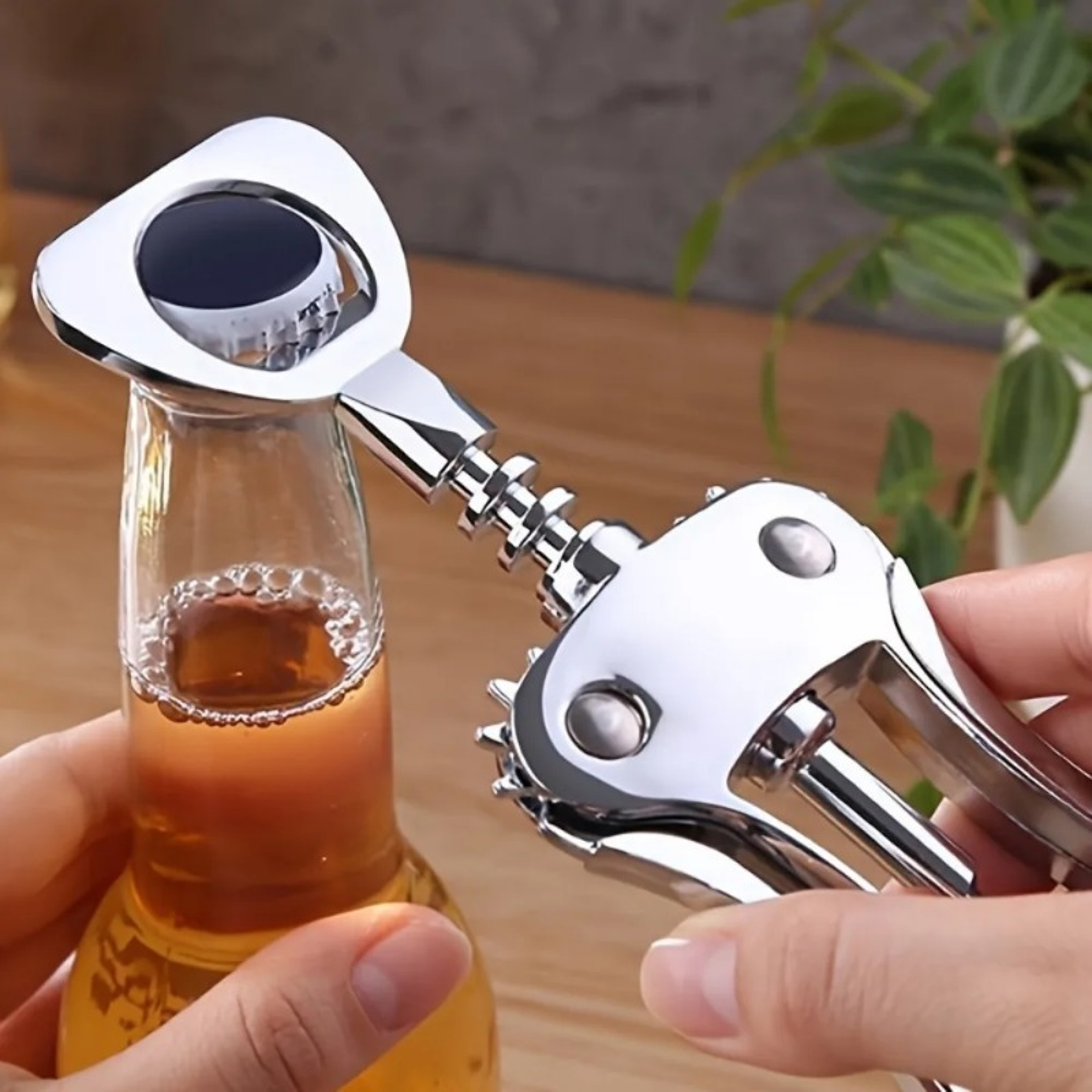Zinc Alloy Premium Wing Corkscrew Wine Opener Stainless Steel Multifunctional Bottles Opener 0