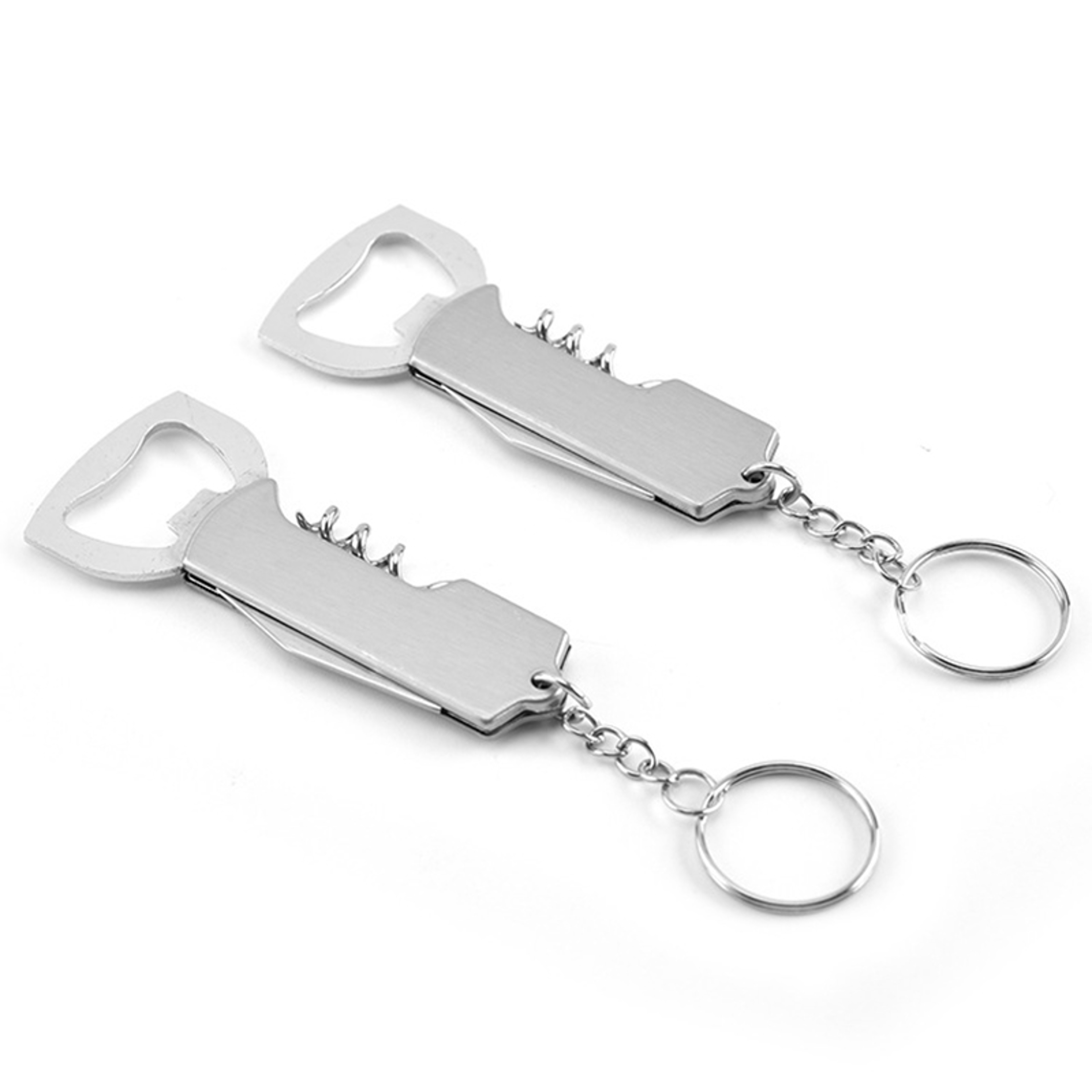 Multifunctional Beer Bottle Opener Portable Stainless Steel Corkscrew Wine Opener With Keychain Kni 1