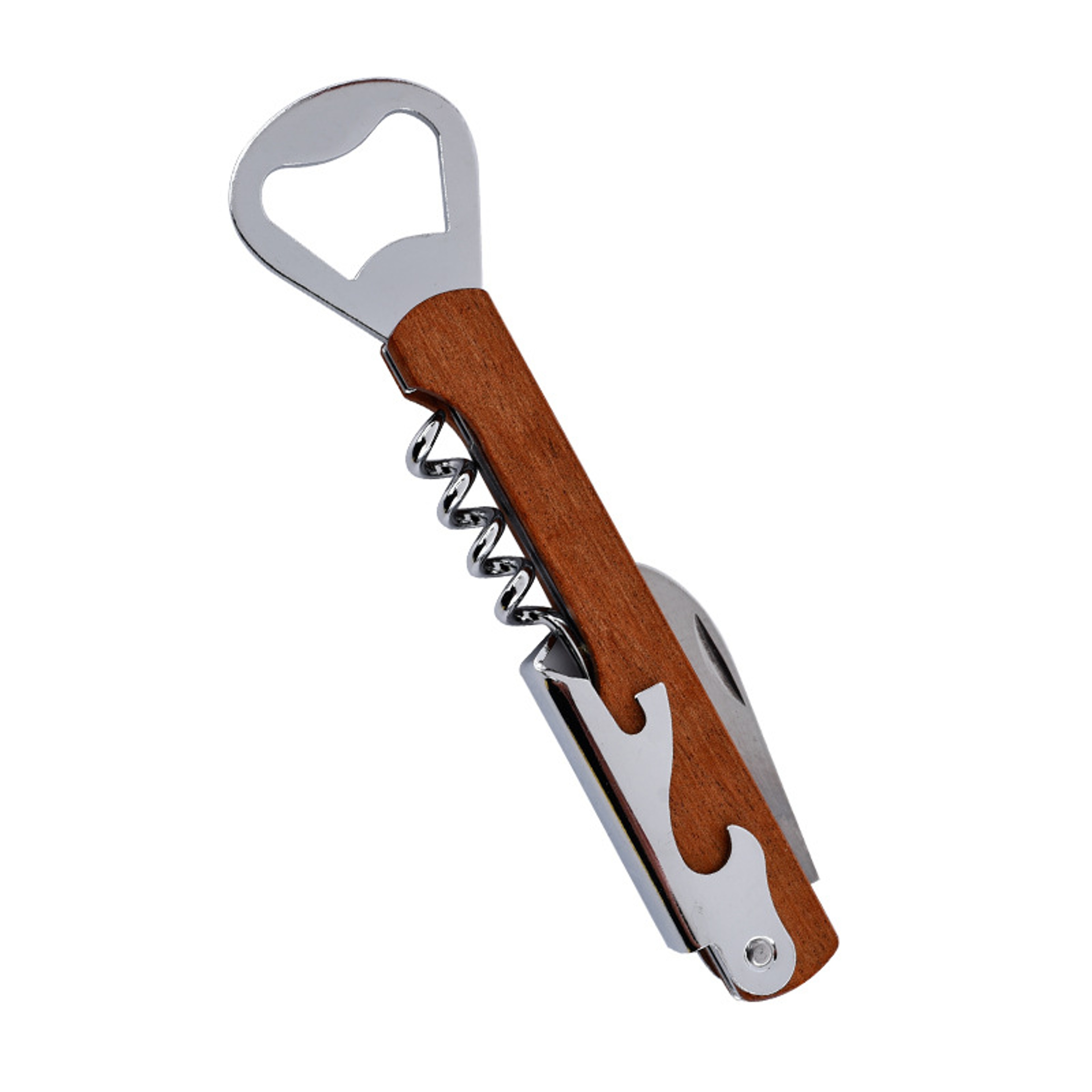 Beer Bottle Opener Wood Handle Corkscrew Wine Opener For Wedding Gift 4