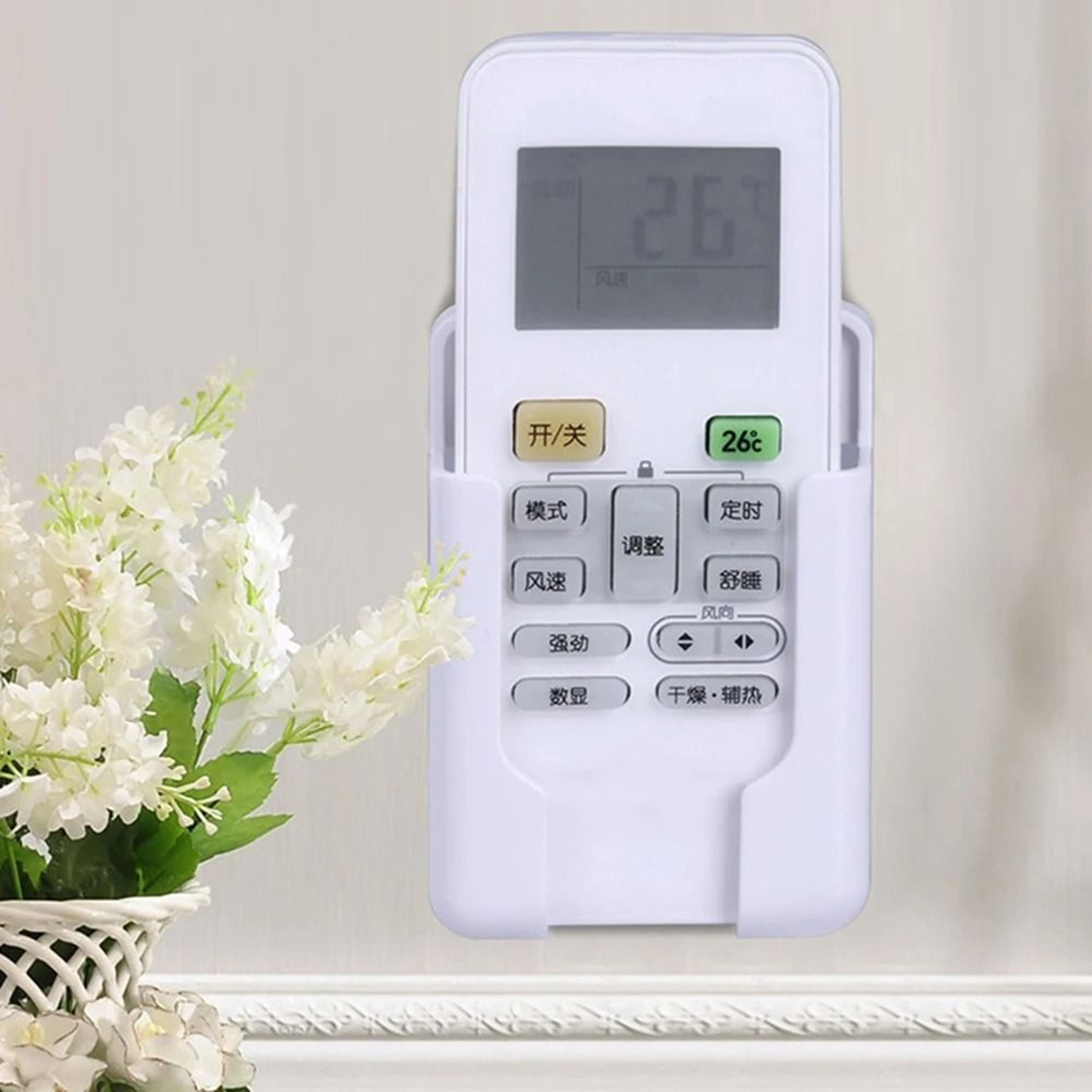 Universal Wall Shelf Remote Controller Bracket Phone Charging Holder Air Conditioner TV Wall Mount  0