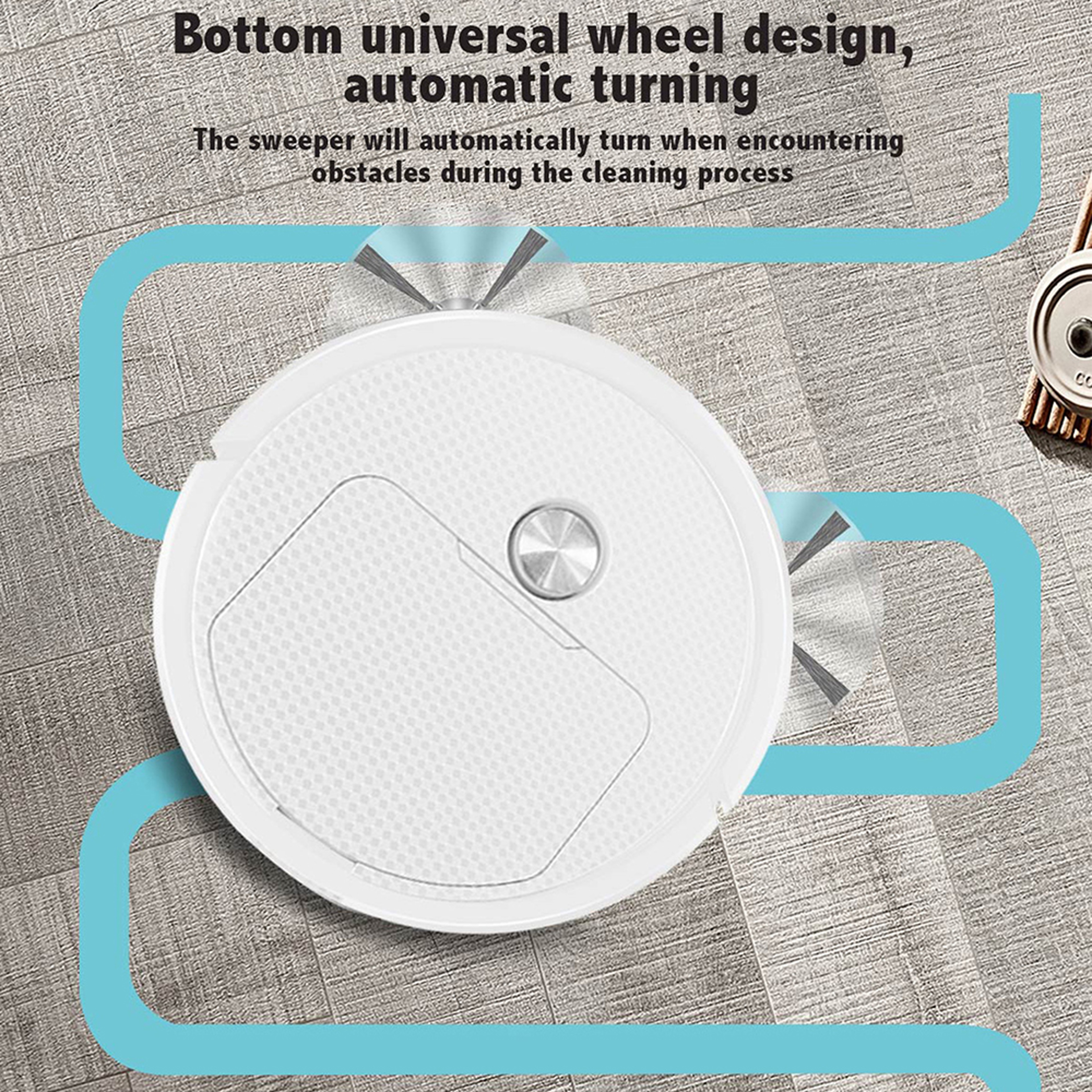 Wireless Smart Sweeping Robot for Home Mini Sweeper Vacuum Cleaner – view 4