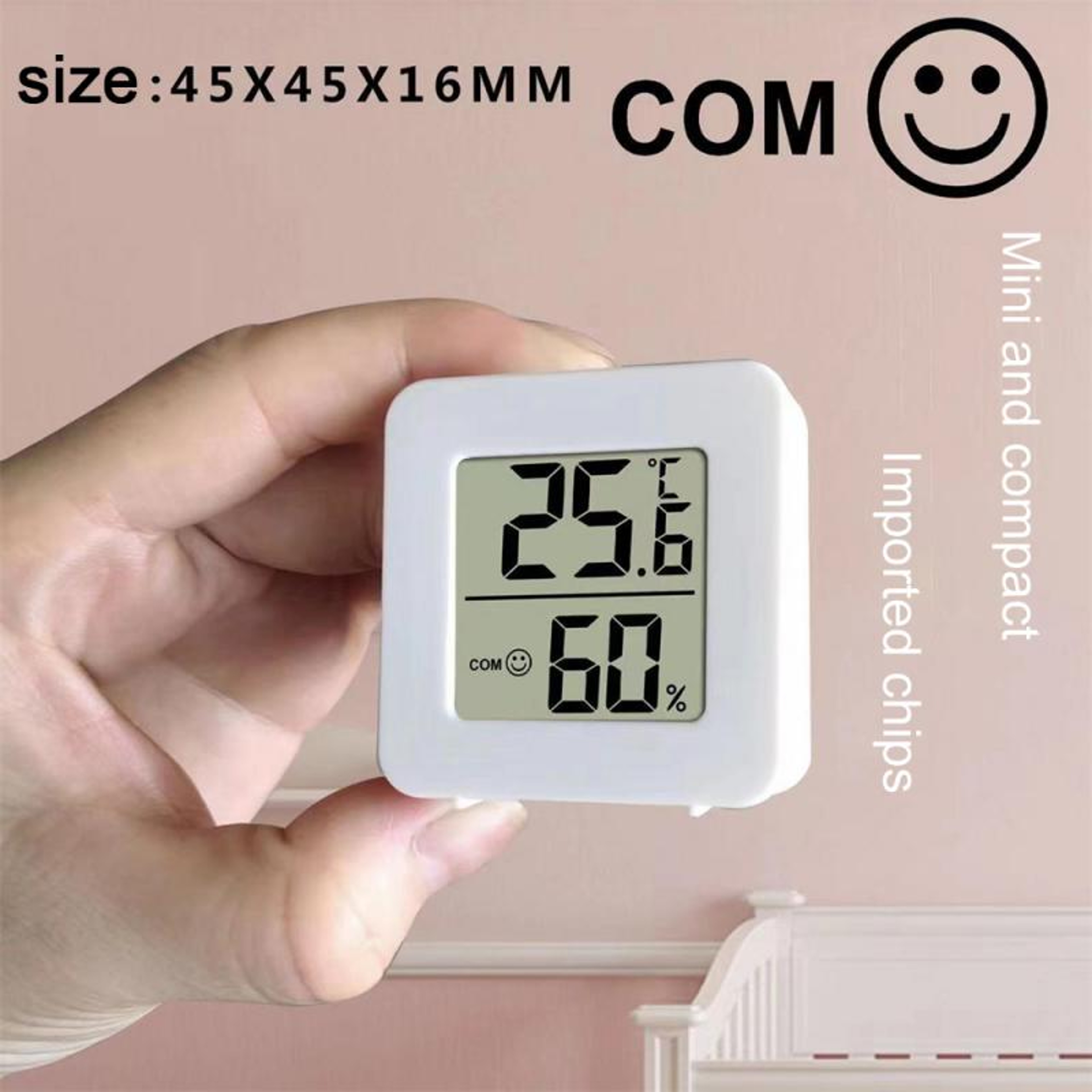 LCD Mini Thermometer Hygrometer For Indoor Temperature Electronic Meter Sensor Weather Station Disp 1