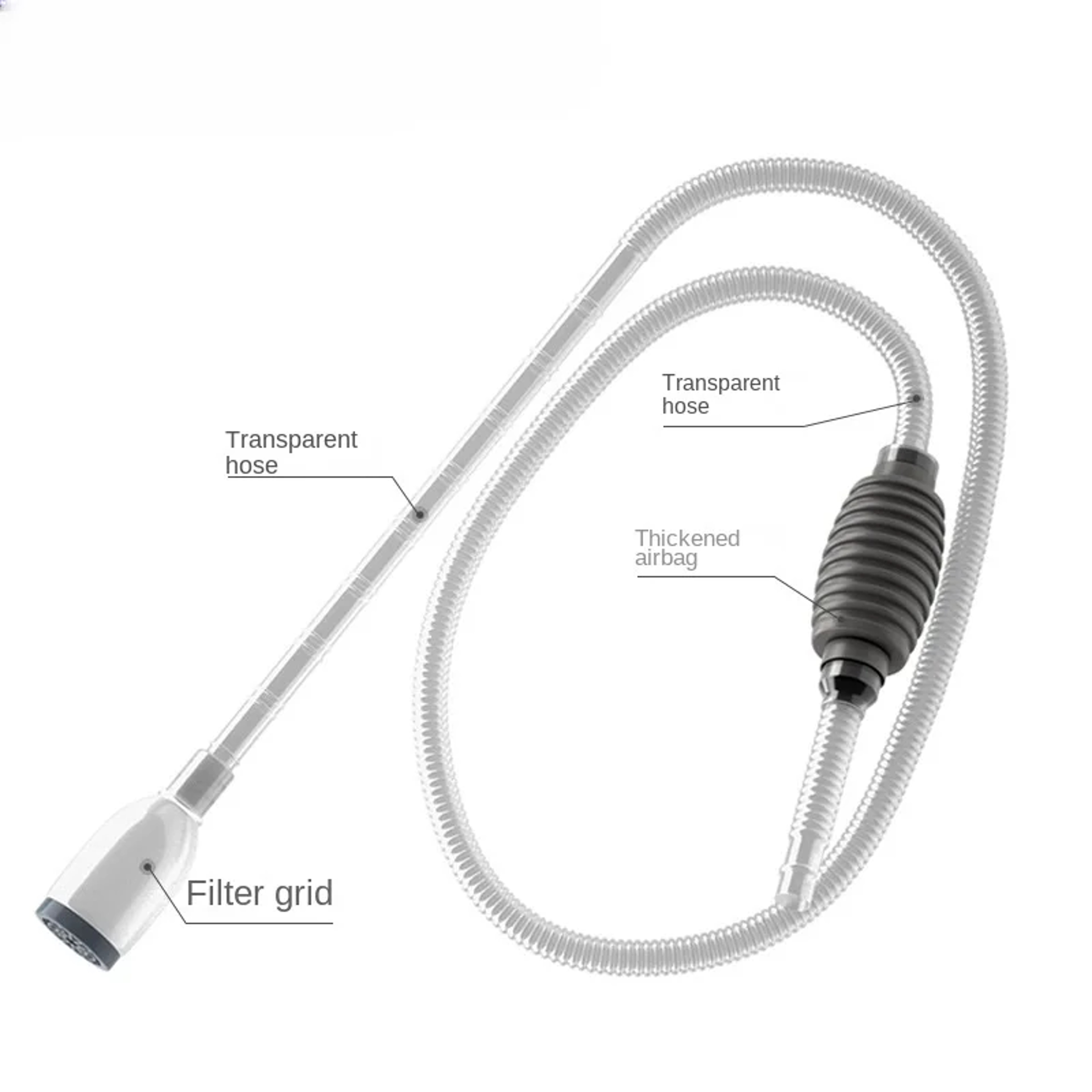 Manual Water Changer Semi-Automatic Aquarium Pump Cleaner Siphon Vacuum Fish Tank Water Changer – view 7