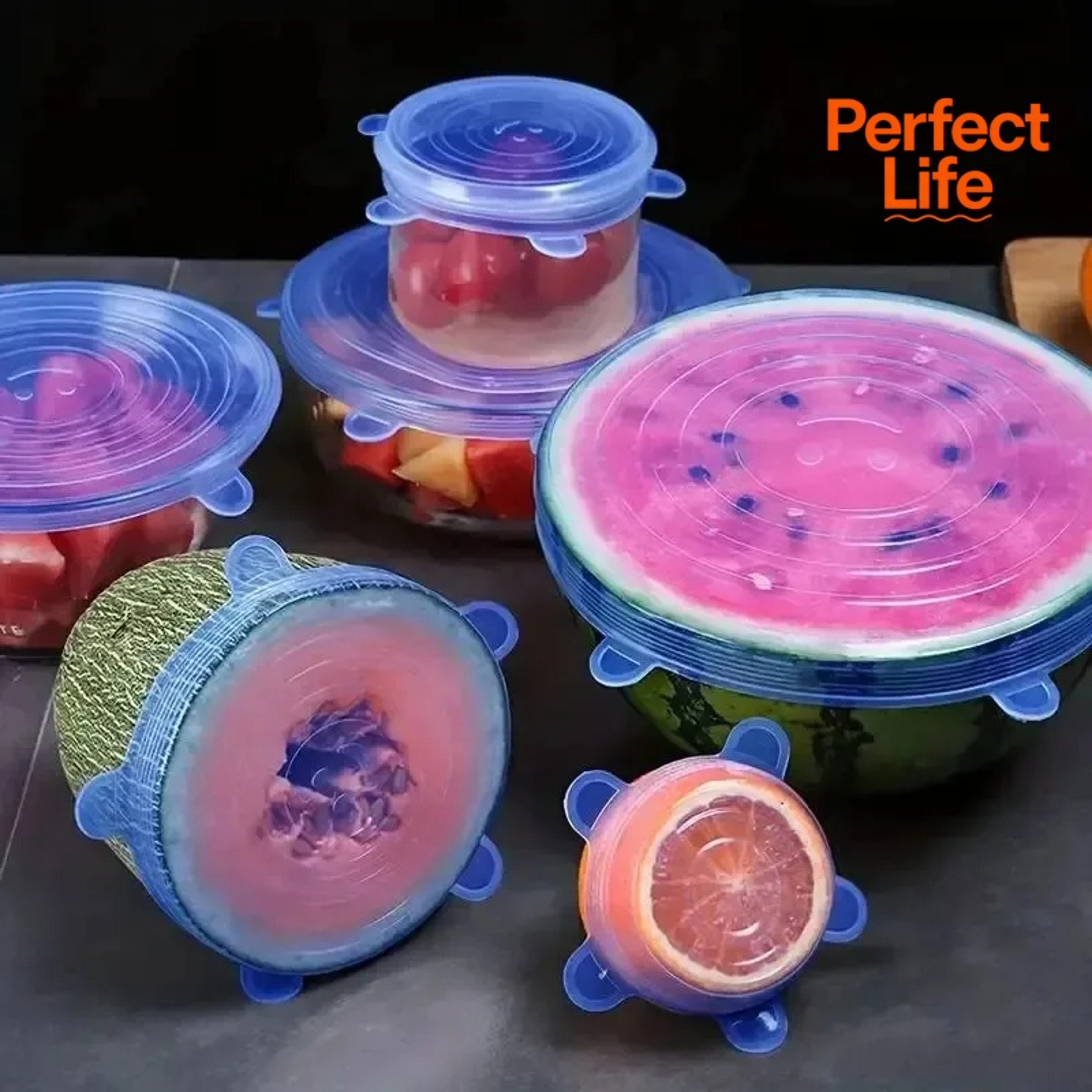 Reusable Silicone Stretch Lids Set For Food Storage Fresh Keeping Covers For Bowls And Containers 1