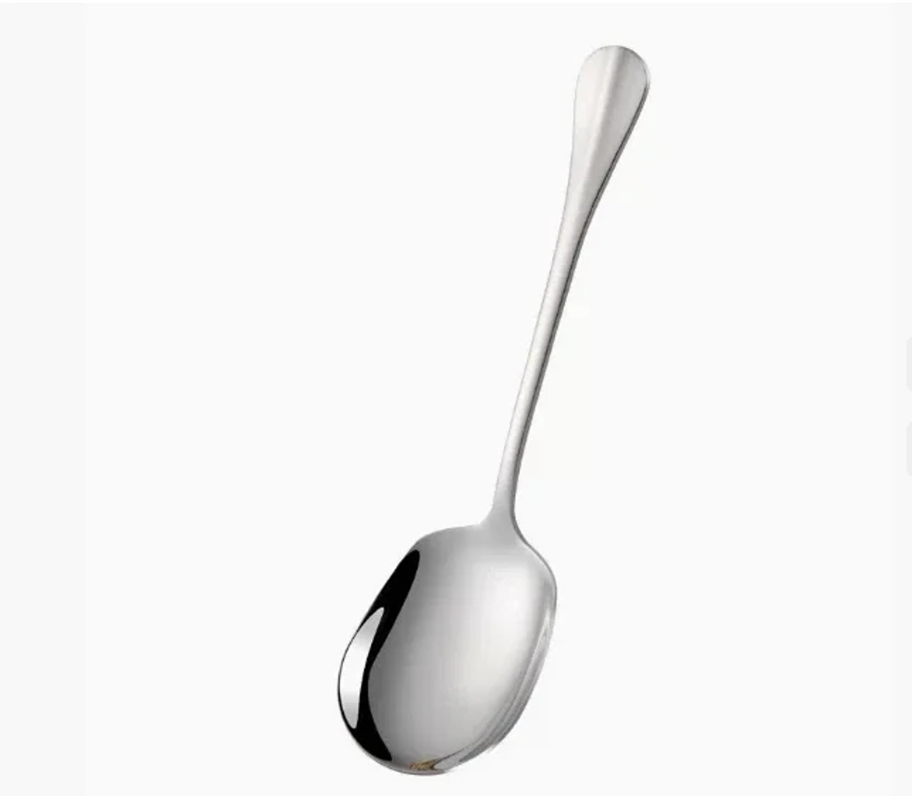 Stainless Steel Metal Serving Spoon Large Rice Spoon Ergonomic Salad Serving Utensils For Pasta Noo 5
