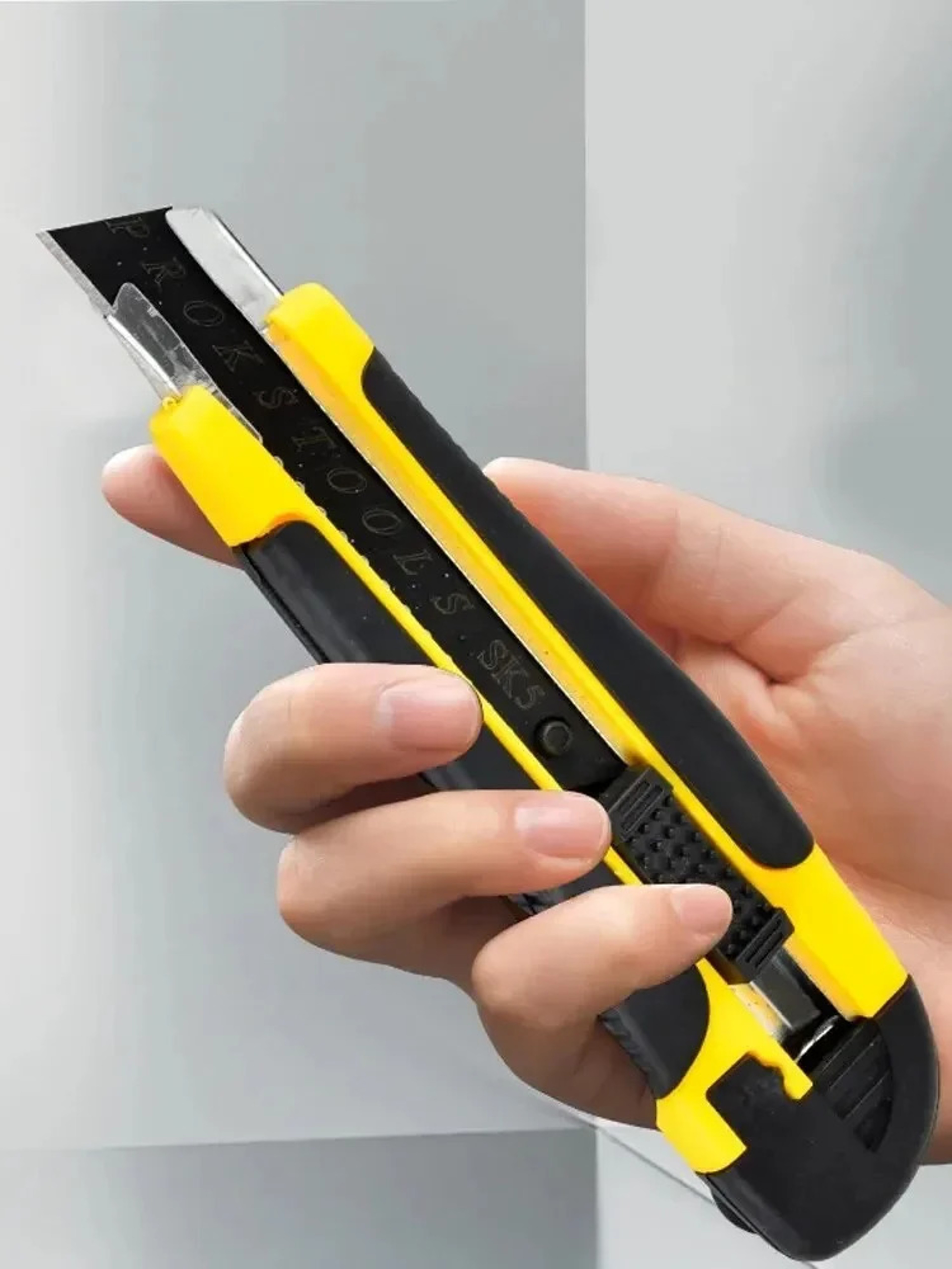 Self Loading Retractable Box Cutter Utility Knife with Heavy Duty Snap Off Blade Quick Change TPR Handle – view 7