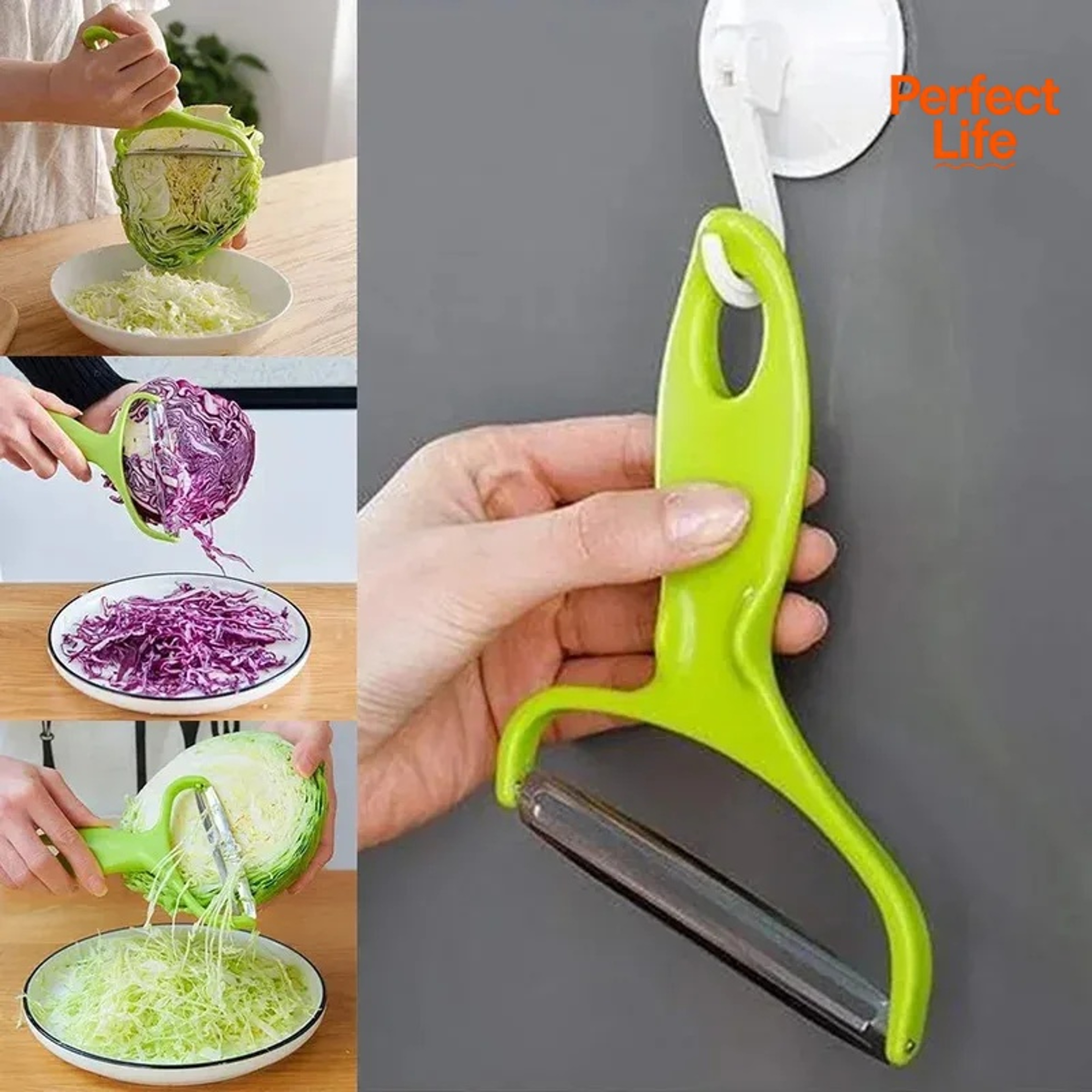 Wide Mouth Peeler Stainless Steel Vegetable Fruit Grater Salad Slicer – view 2