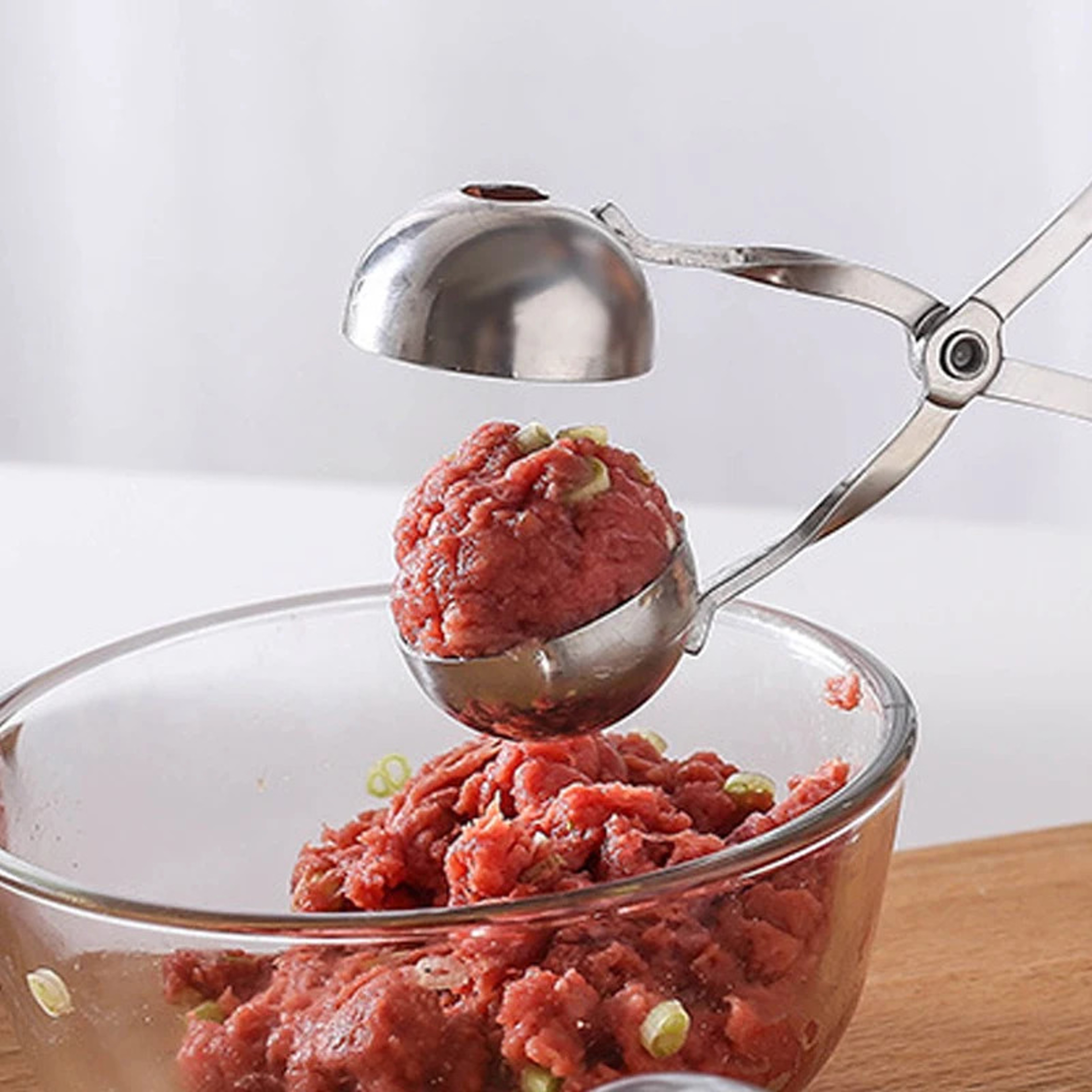 Non Stick Meatball Maker Tool Stainless Steel Stuffed Meat Ball Spoon Shaper Cooking Scoop Kitchen  3