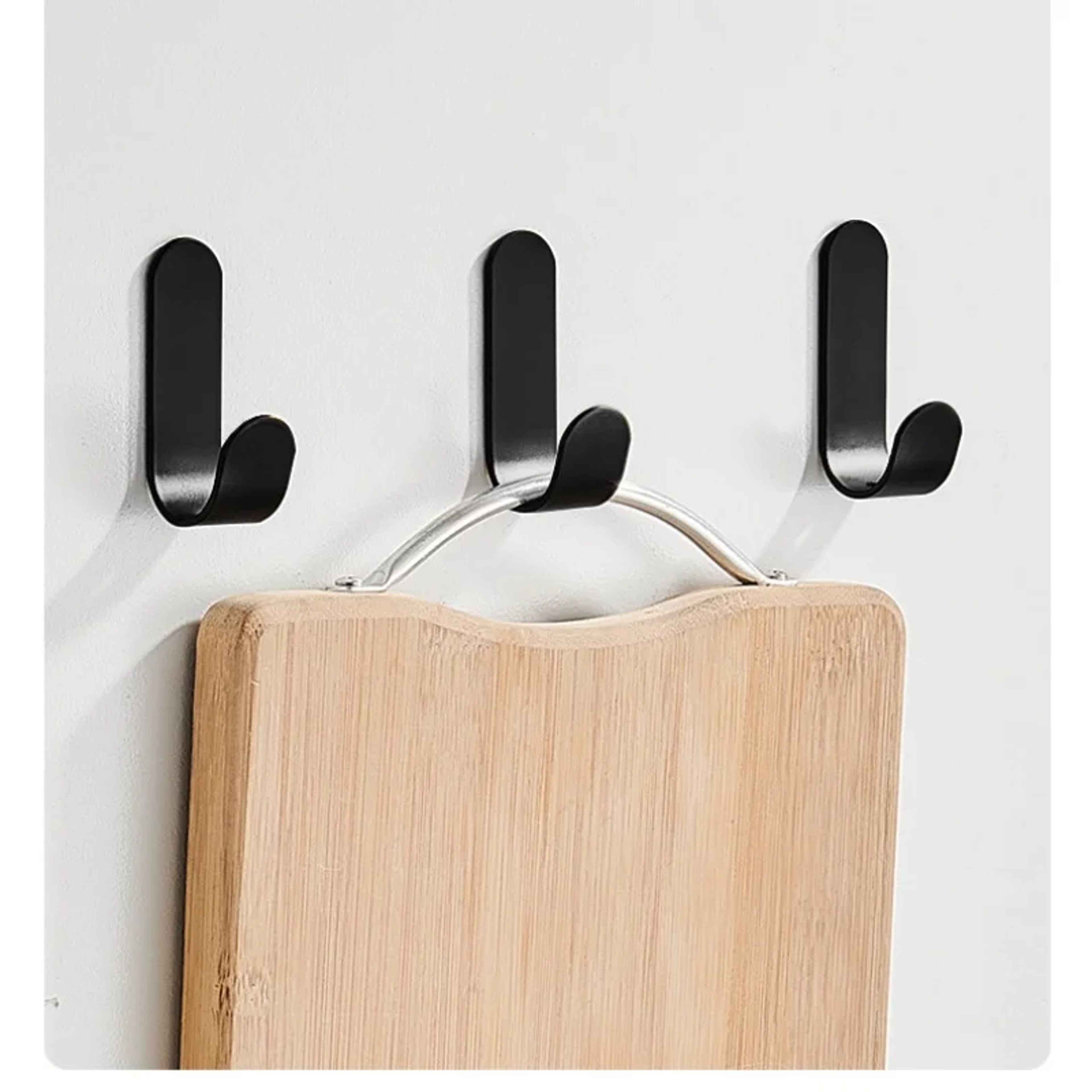 Waterproof SelfAdhesive JHook Set For Bathroom Towel Key Kitchen 3
