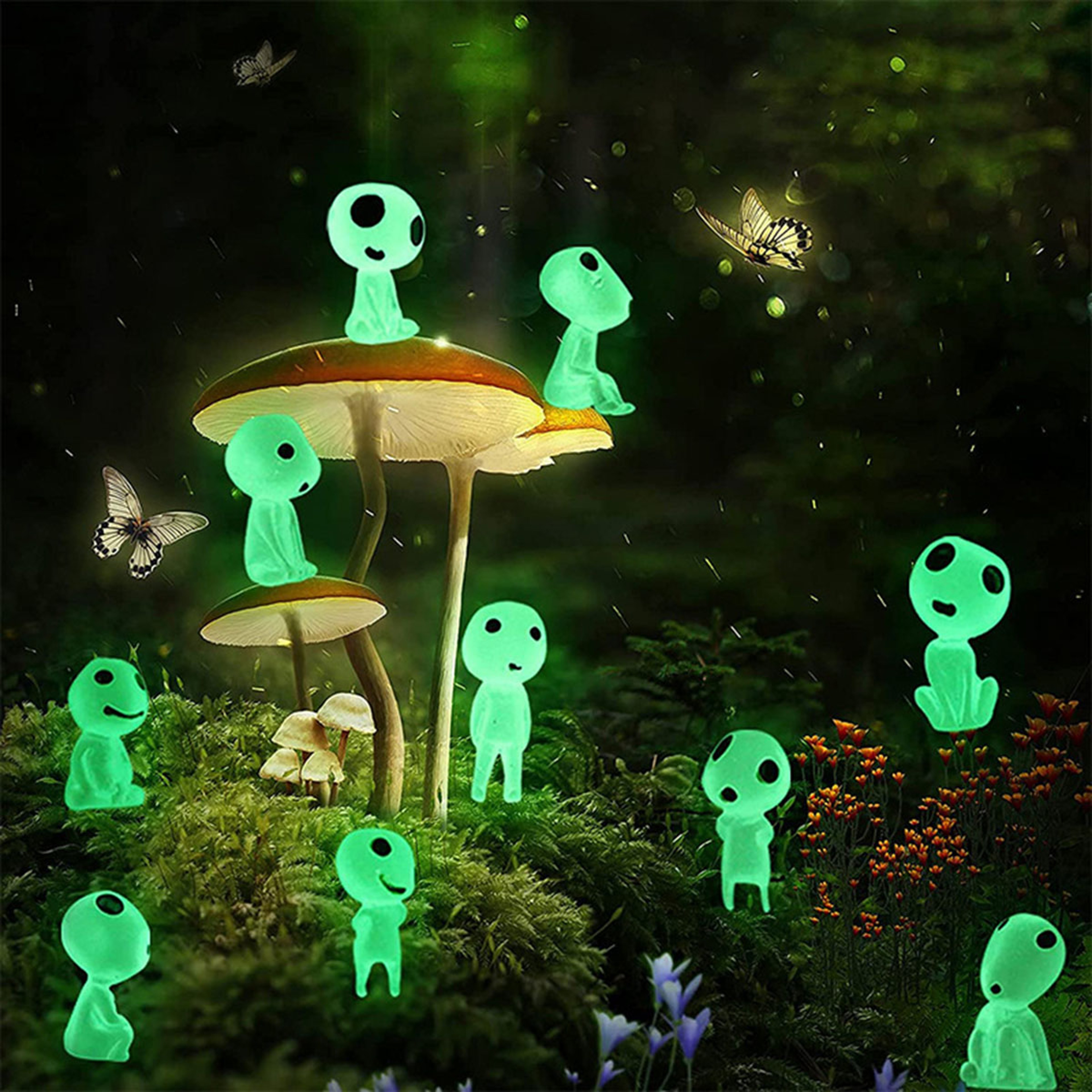 Glow In The Dark Princess Shaped Miniature Landscape Decoration Garden Ornament 0