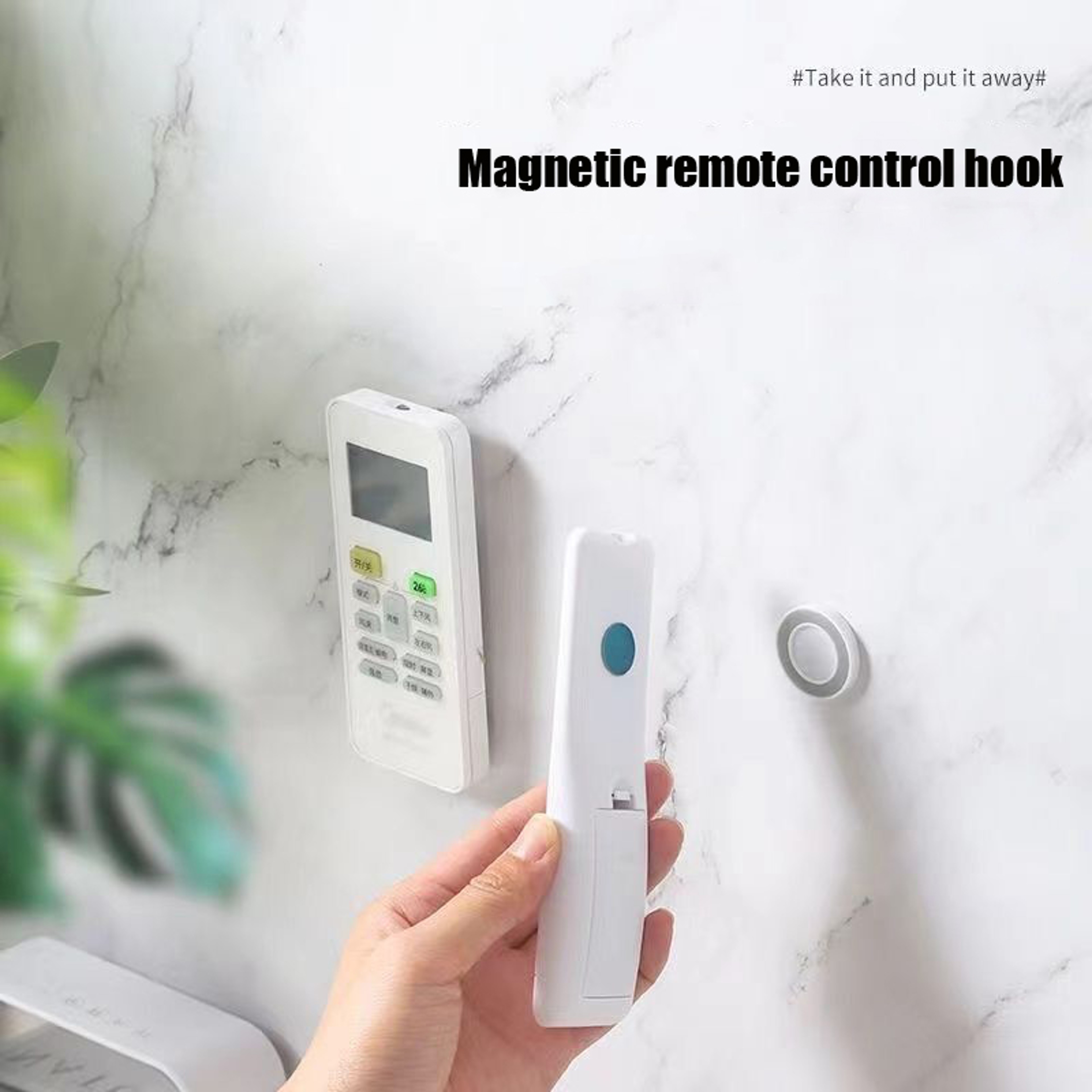Remote Control Household Hook Rack WallMounted With PunchFree Magnetic Sticker For Air Conditioner  1