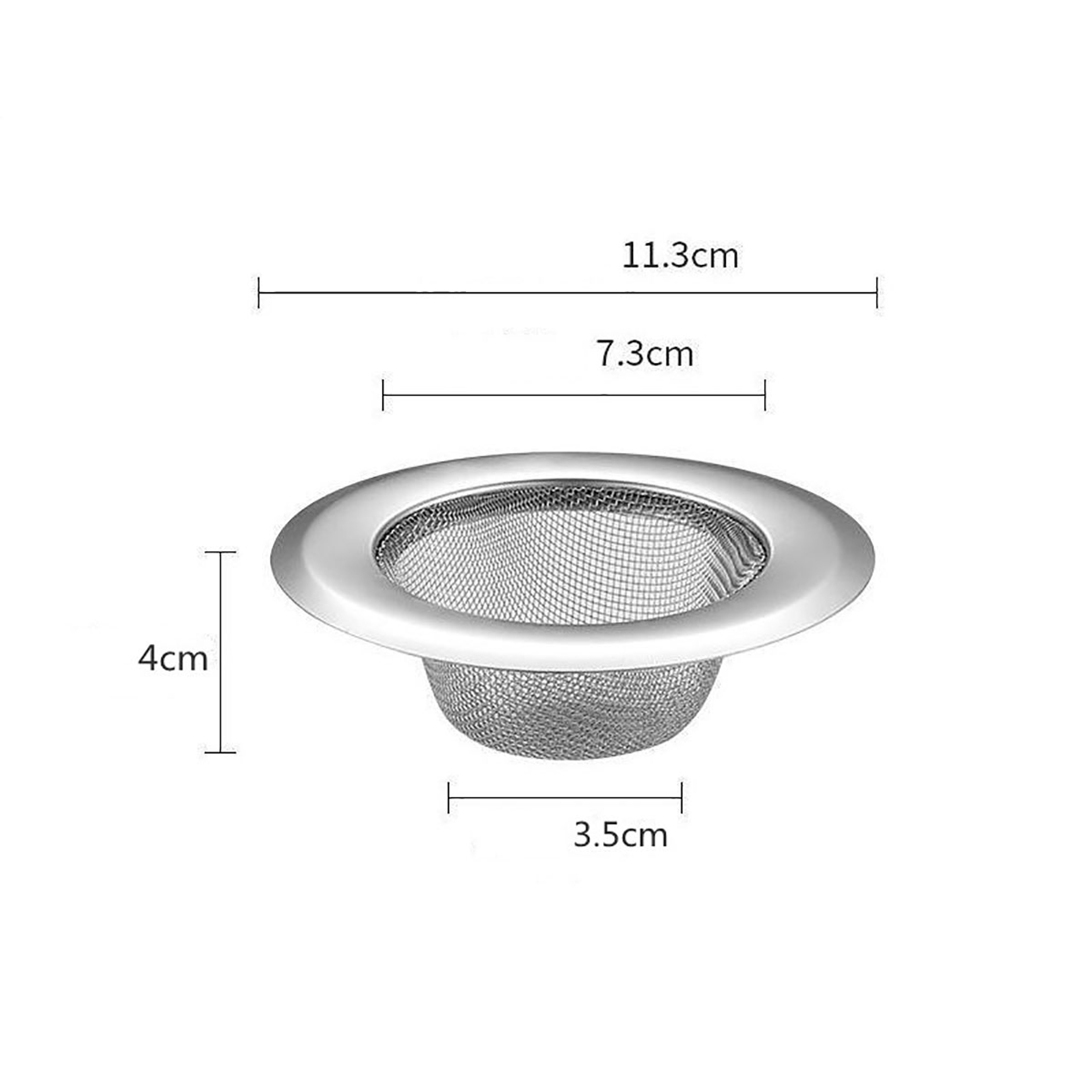 Stainless Steel Kitchen Sink Strainer, Anti Blocking Hair Drain Funnel for Dishwasher Basin Floor Sewer – view 6