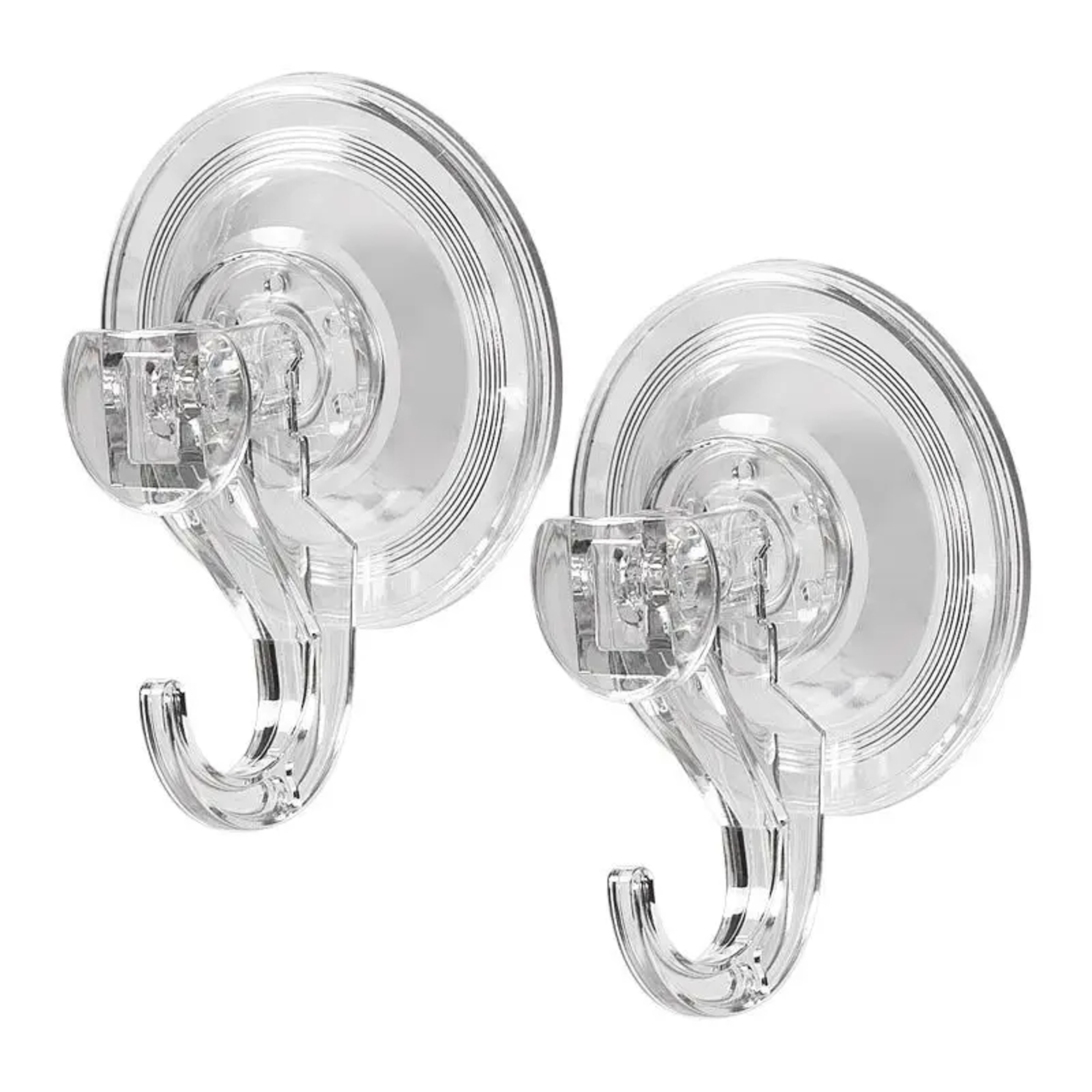 Heavy Duty Clear Suction Cup Hooks Reusable Vacuum Hooks For Towel Kitchen Bathroom Glass 0