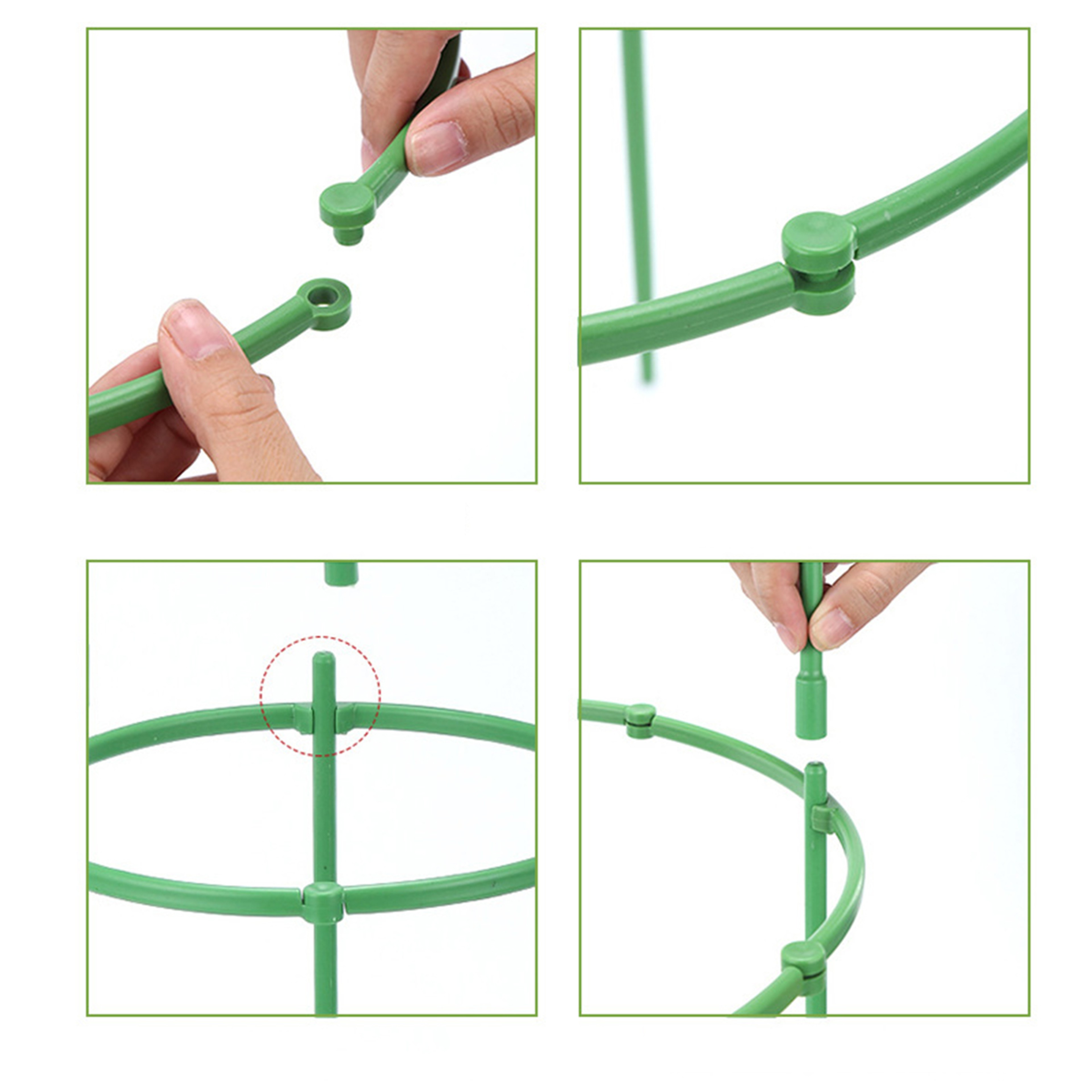 Layers Plant Support Cage Plastic Trellis Holder For Flower Pot Climbing Plants 4