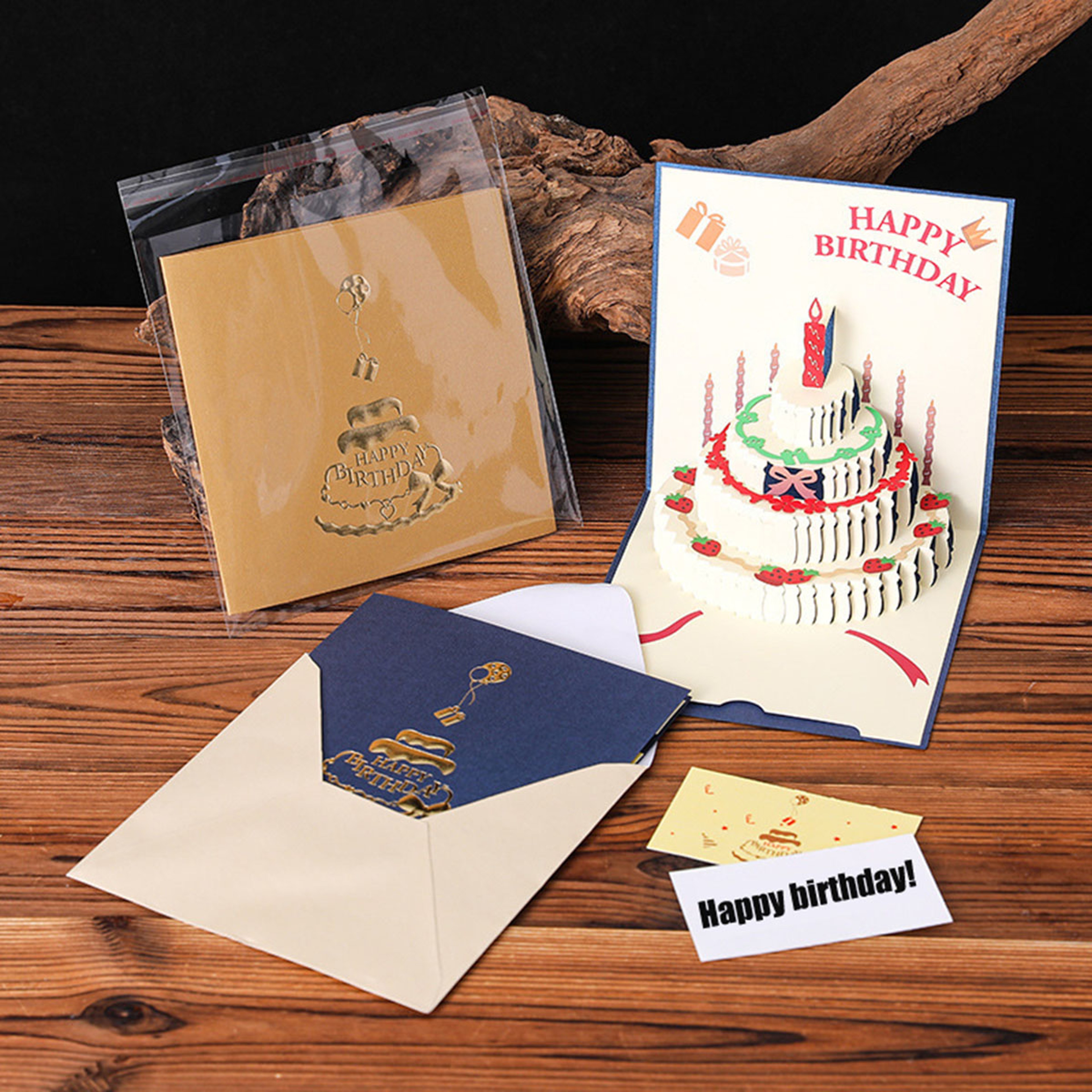 Birthday Greeting Cards with 3D Pop Up Gift Card and Envelope Wedding Table Decorations – view 4