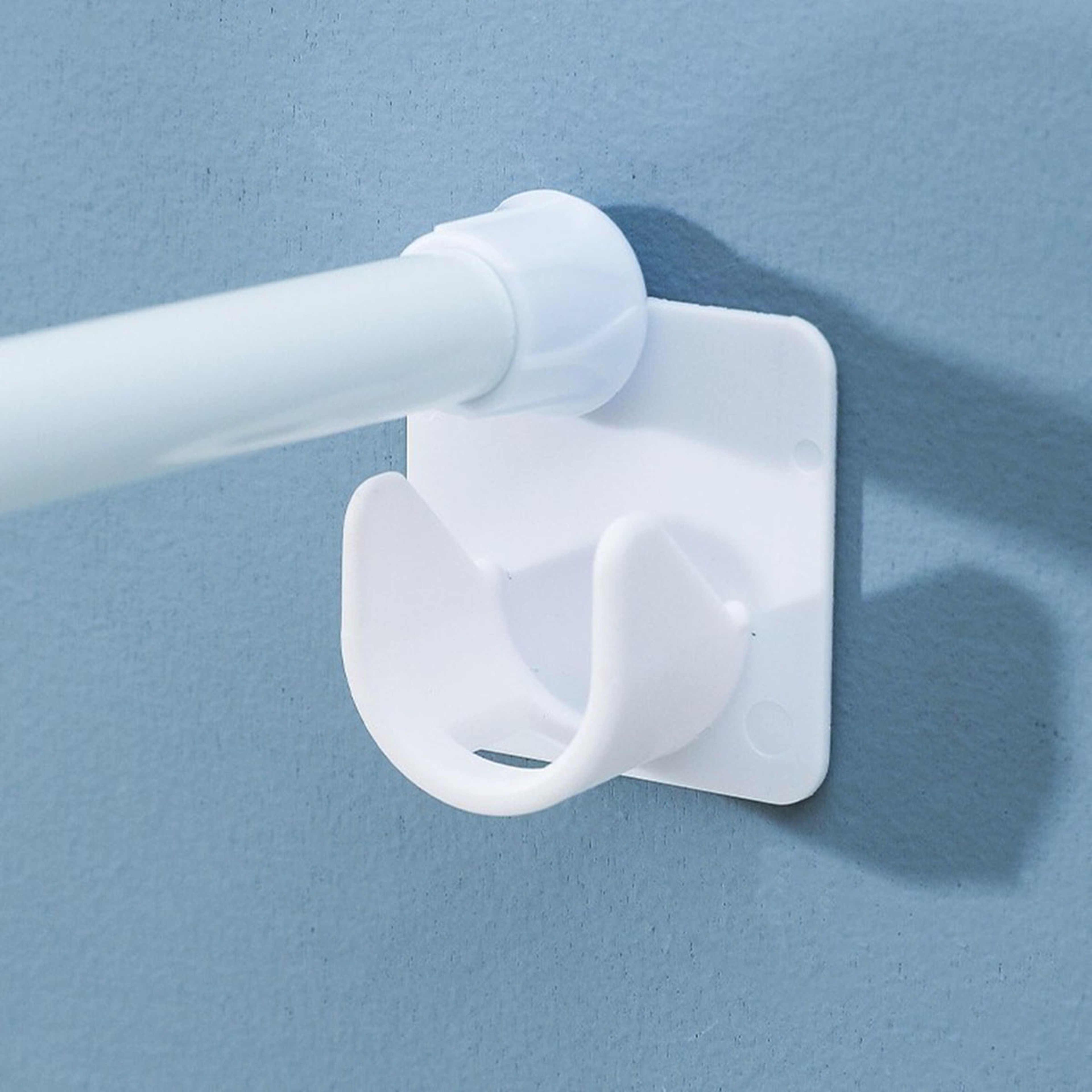 Adjustable Curtain Rod Bracket Holders Hooks Self-adhesive Punch-free Curtain Fixing Clip Household Pole Support – view 5