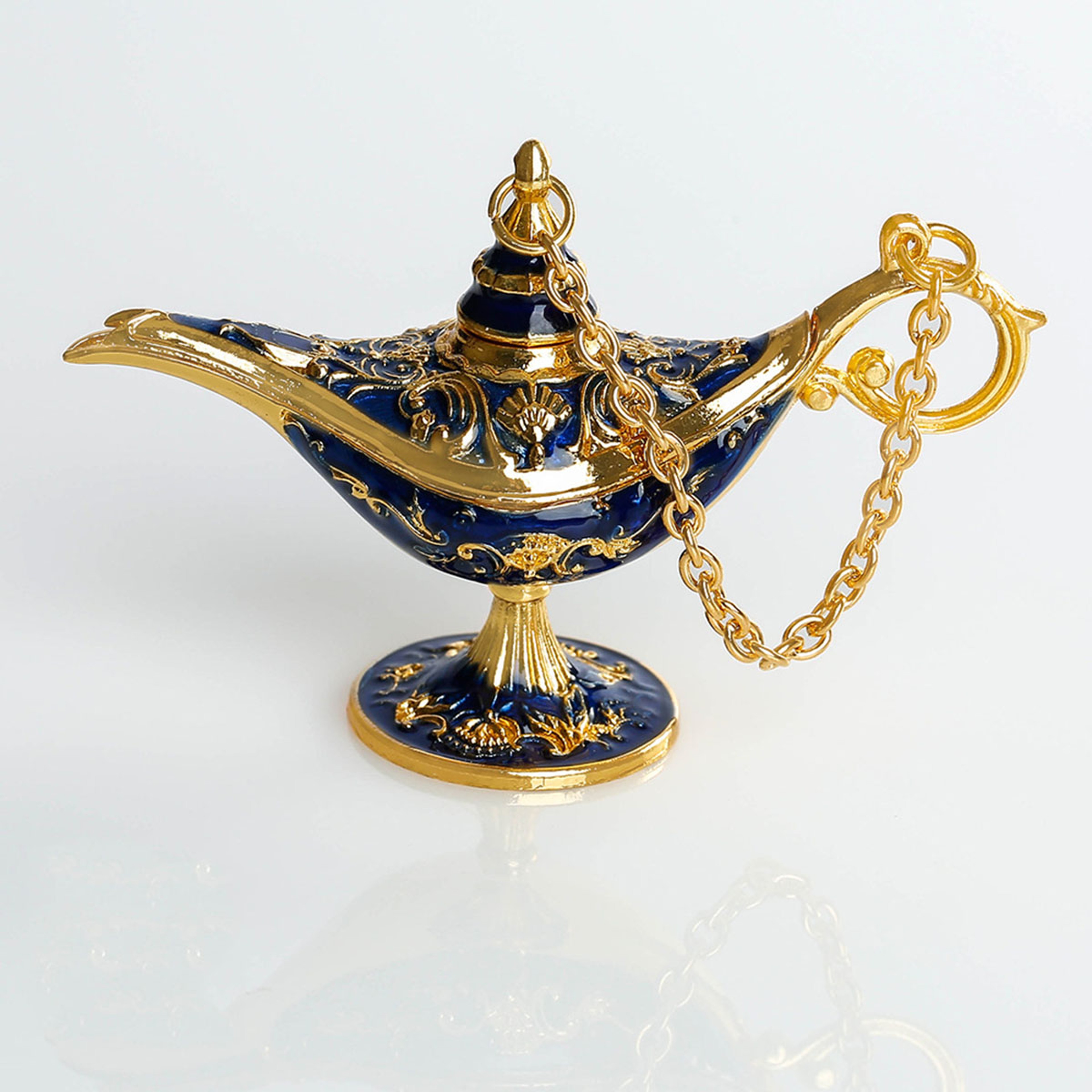Vintage Aladdin Lamp Ornament Metal Craft Home Decoration 7