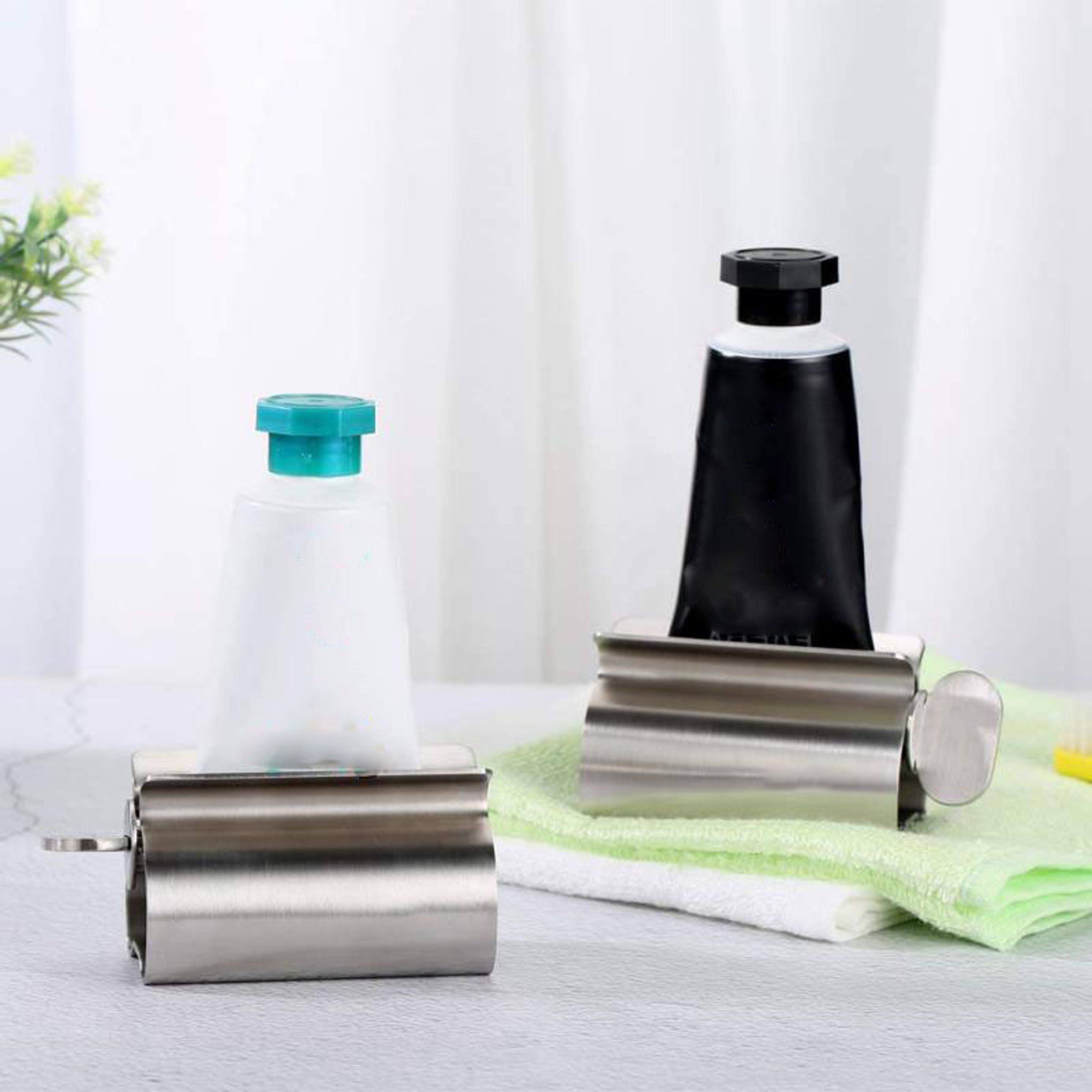 Stainless Steel Wringer Roller Rotate Dispenser for Ointments Toothpaste Squeezer Tube Roller Bathroom Accessories – view 2