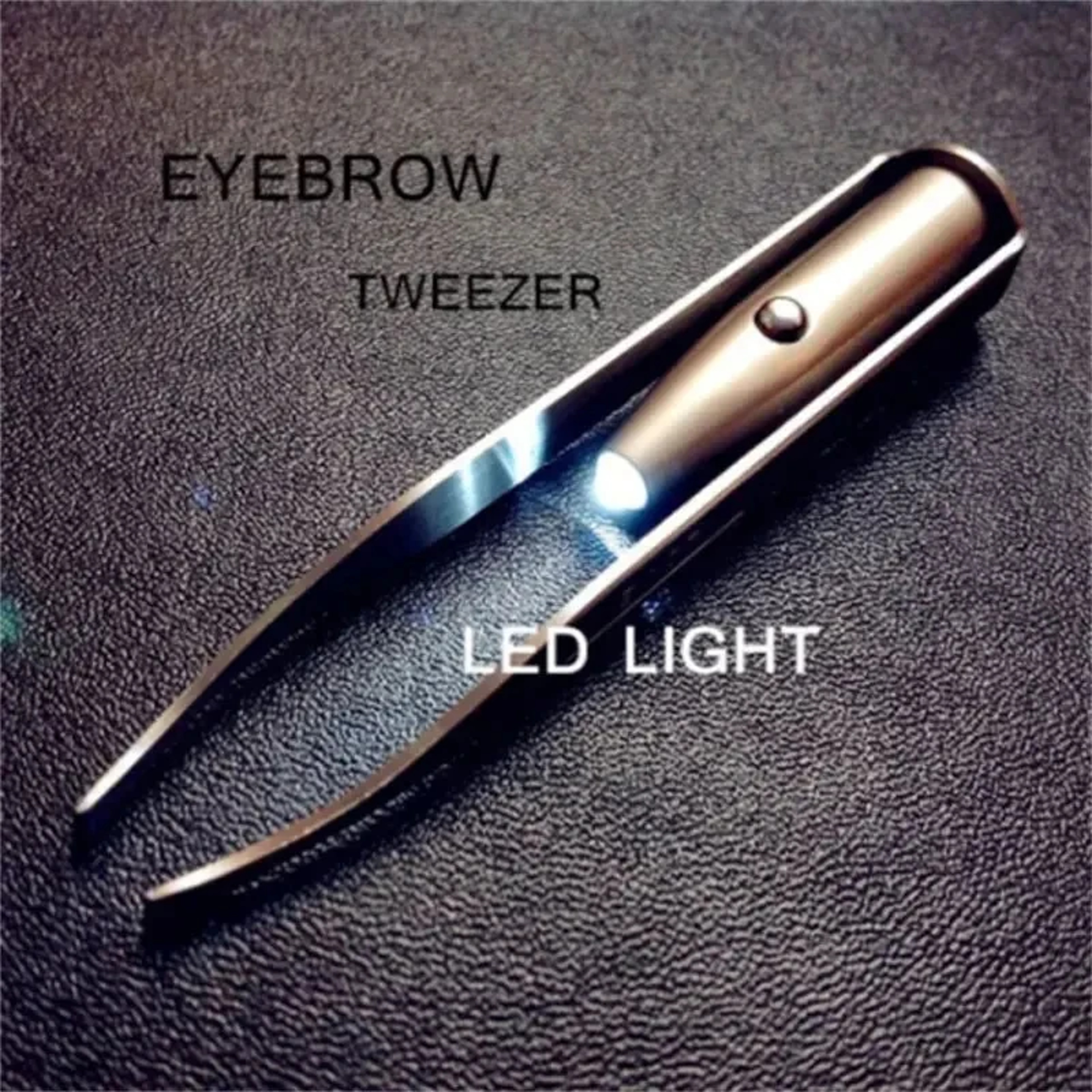 LED Makeup Tool With Stainless Steel Eyelash Eyebrow Tweezer Set Smart Design Portable LED Light Ha 6