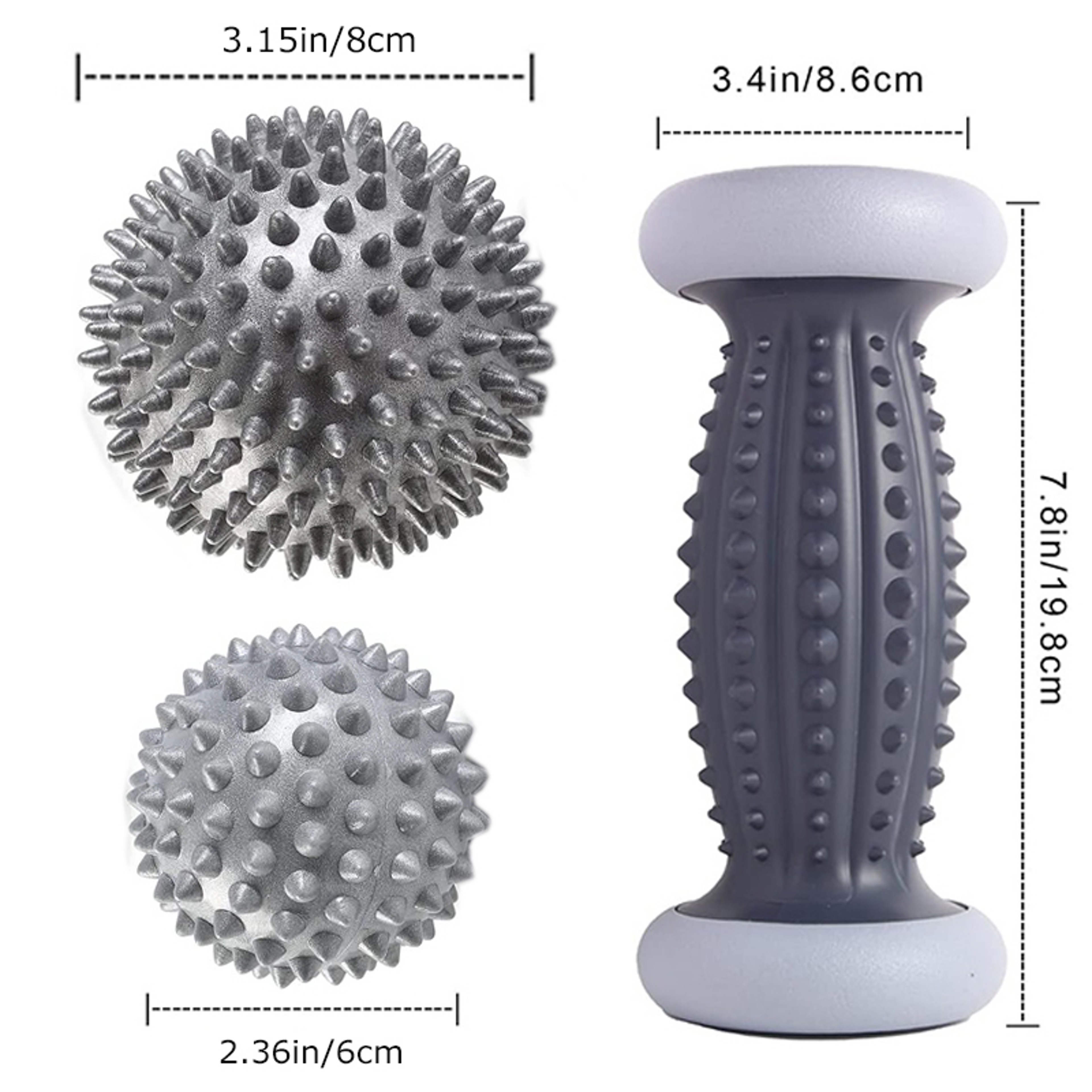 Plantar Fasciitis Massager Foot Massage Roller Hedgehog Ball Heel Spur Therapy Tool Trigger Point R 5