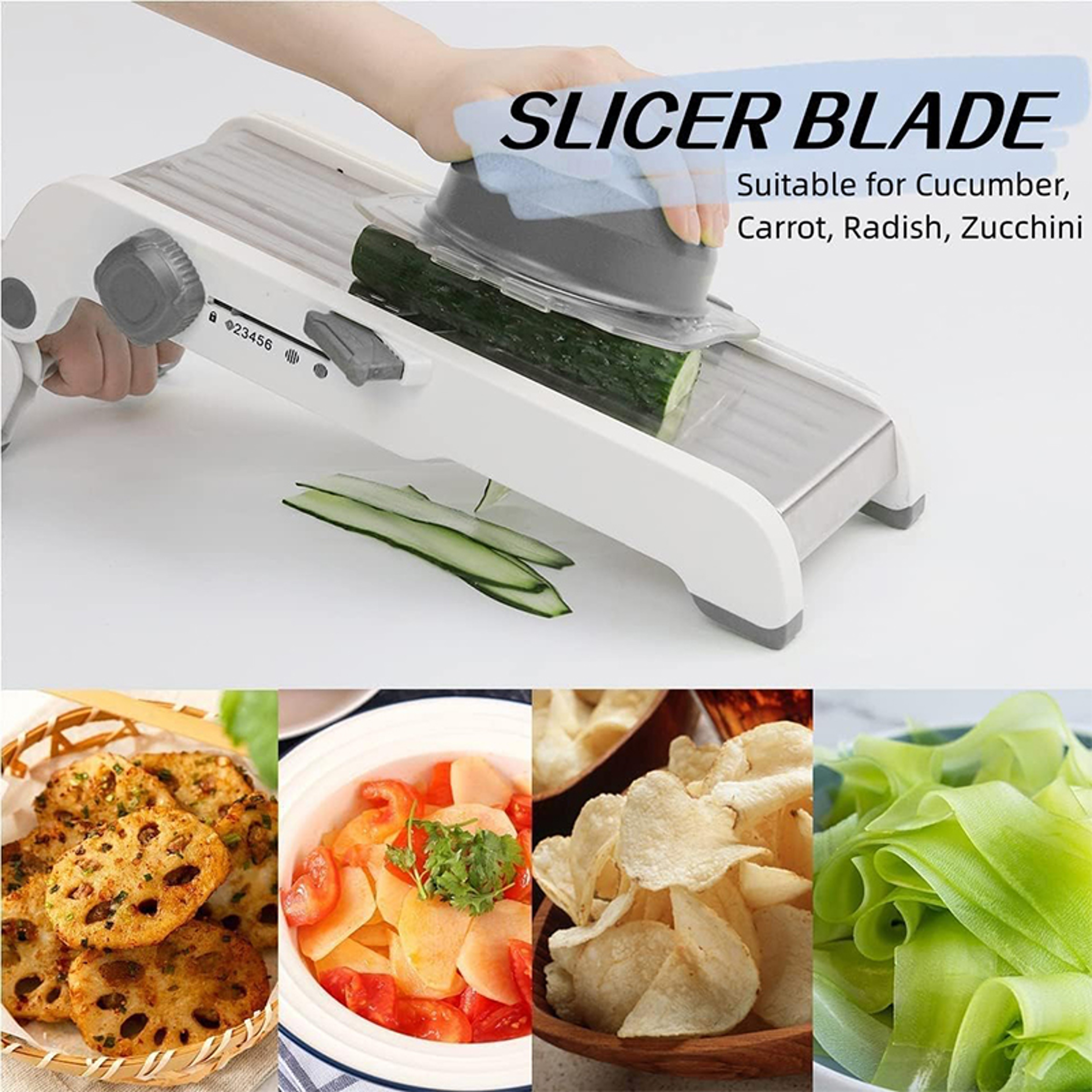 Stainless Steel Vegetable Slicer Adjustable Julienne Slicer For Potato Onion 1
