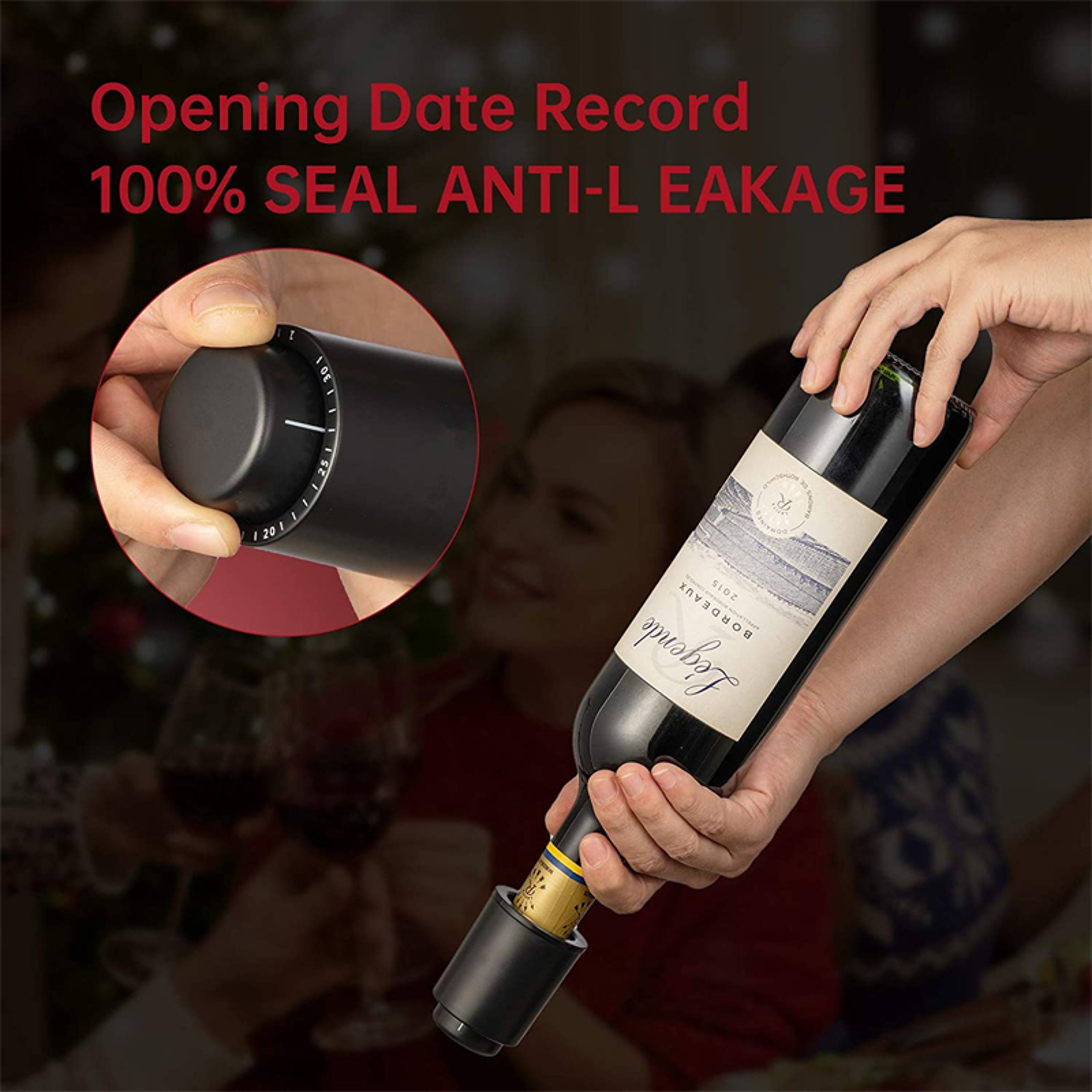 Reusable Vacuum Wine Stoppers Pump Wine Preserver To Keep Your Wine Fresh 1