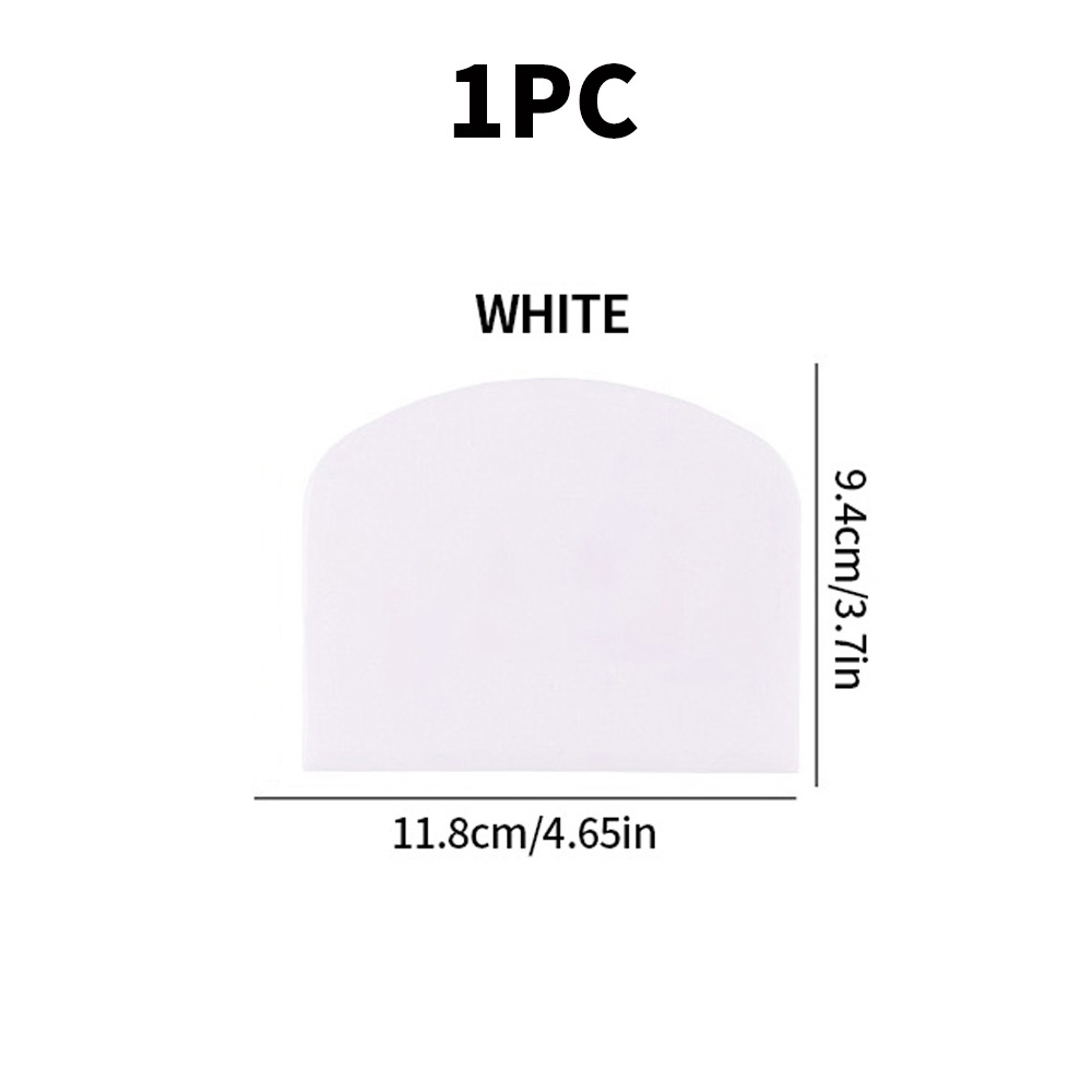 Smooth Edged Butter Scraper Plastic Cake Cream Spatula Dough Knife Essential Baking Tool For Home U 7