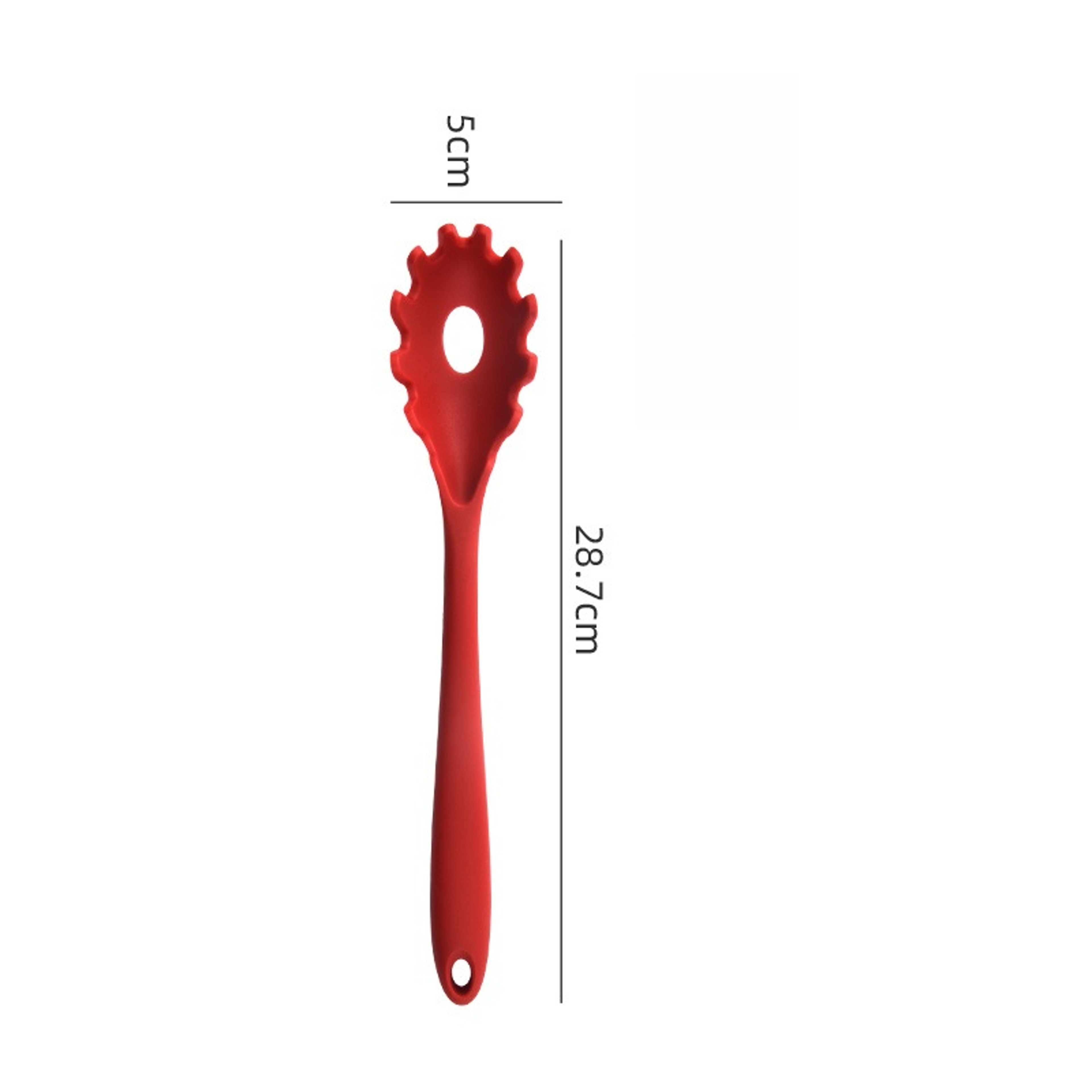 Spaghetti Spoon Silicone Colander Noodle Scoop Long Handle Nylon Drain Strainer Kitchen Tool 4