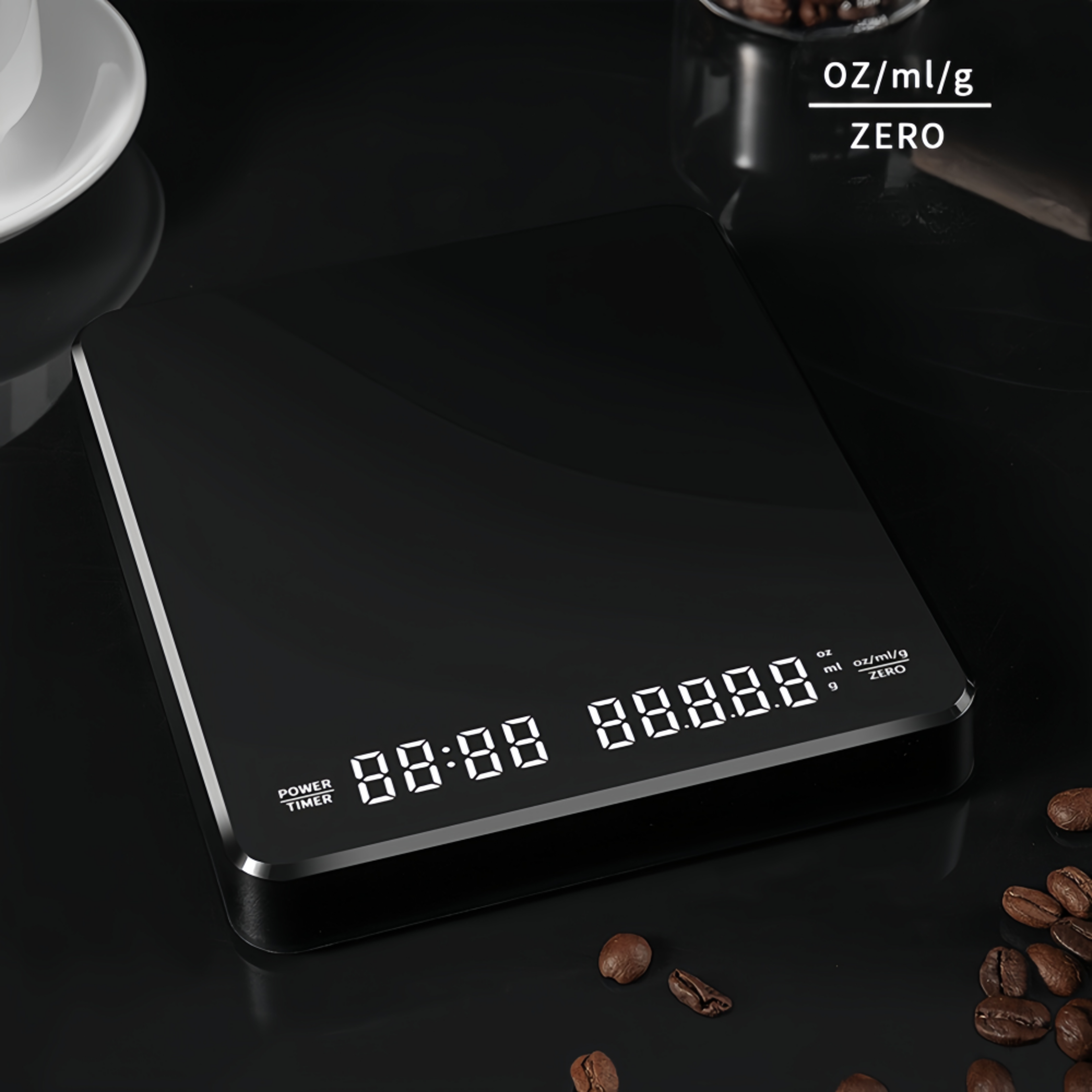 Professional Highprecision Electronic Coffee Scale LED Display USB Timing Waterproof Pad Coffee Acc 5