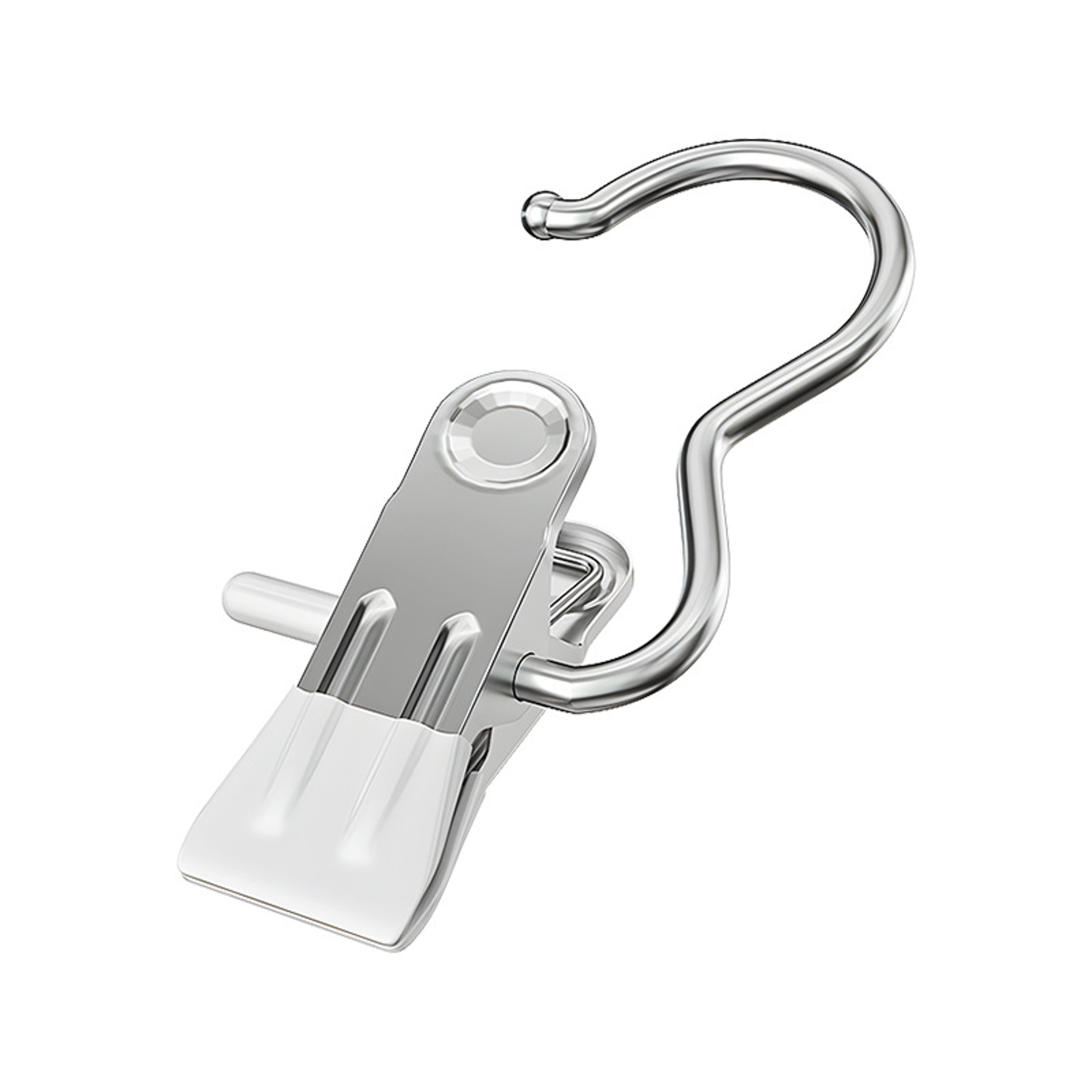 Stainless Steel Adhesive Multifunctional Pants Clip With Hooks For Clothes Drying And Home Storage 0