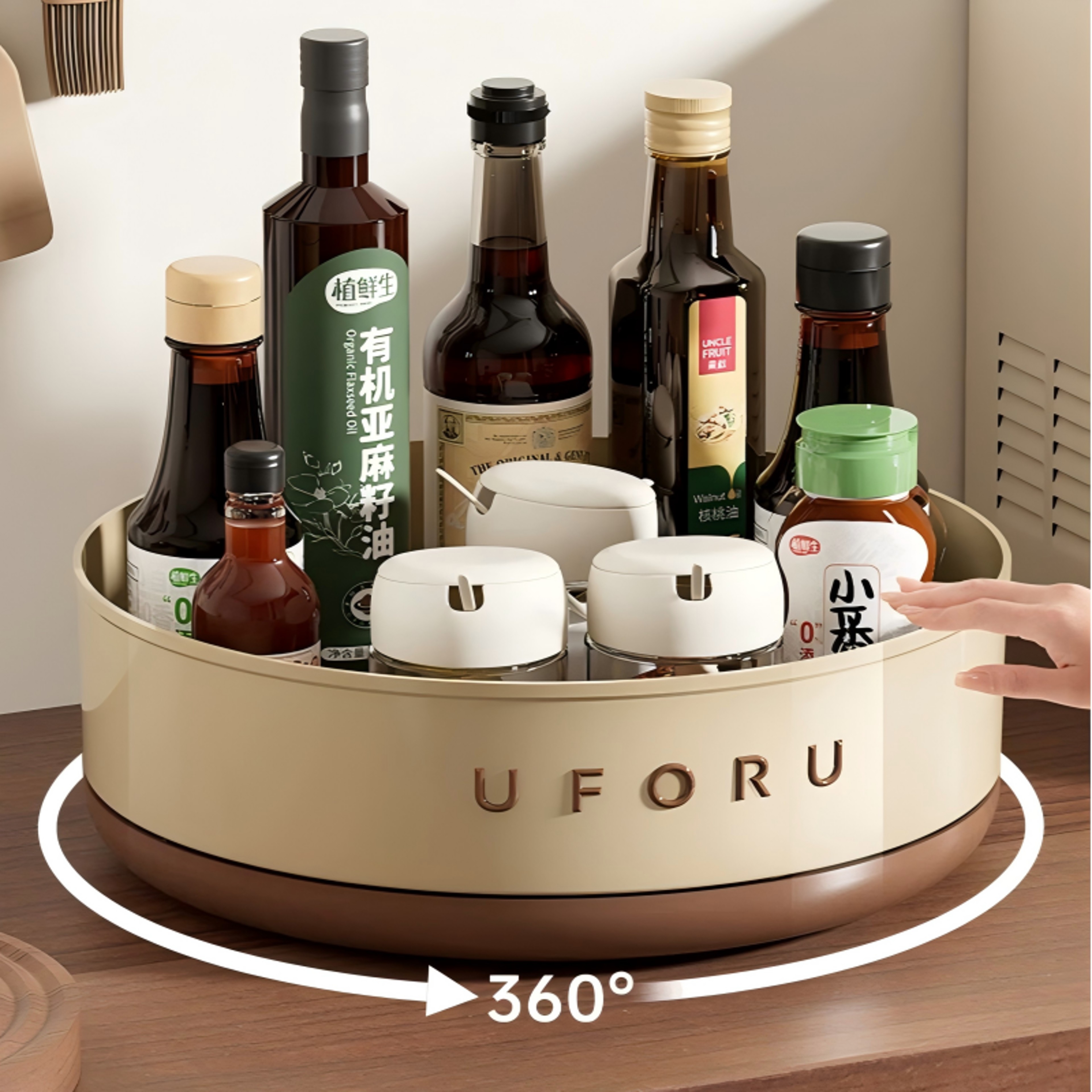 Plastic Material Tabletop Fruit Platter Multifunctional Adjustable Kitchen Rack 0