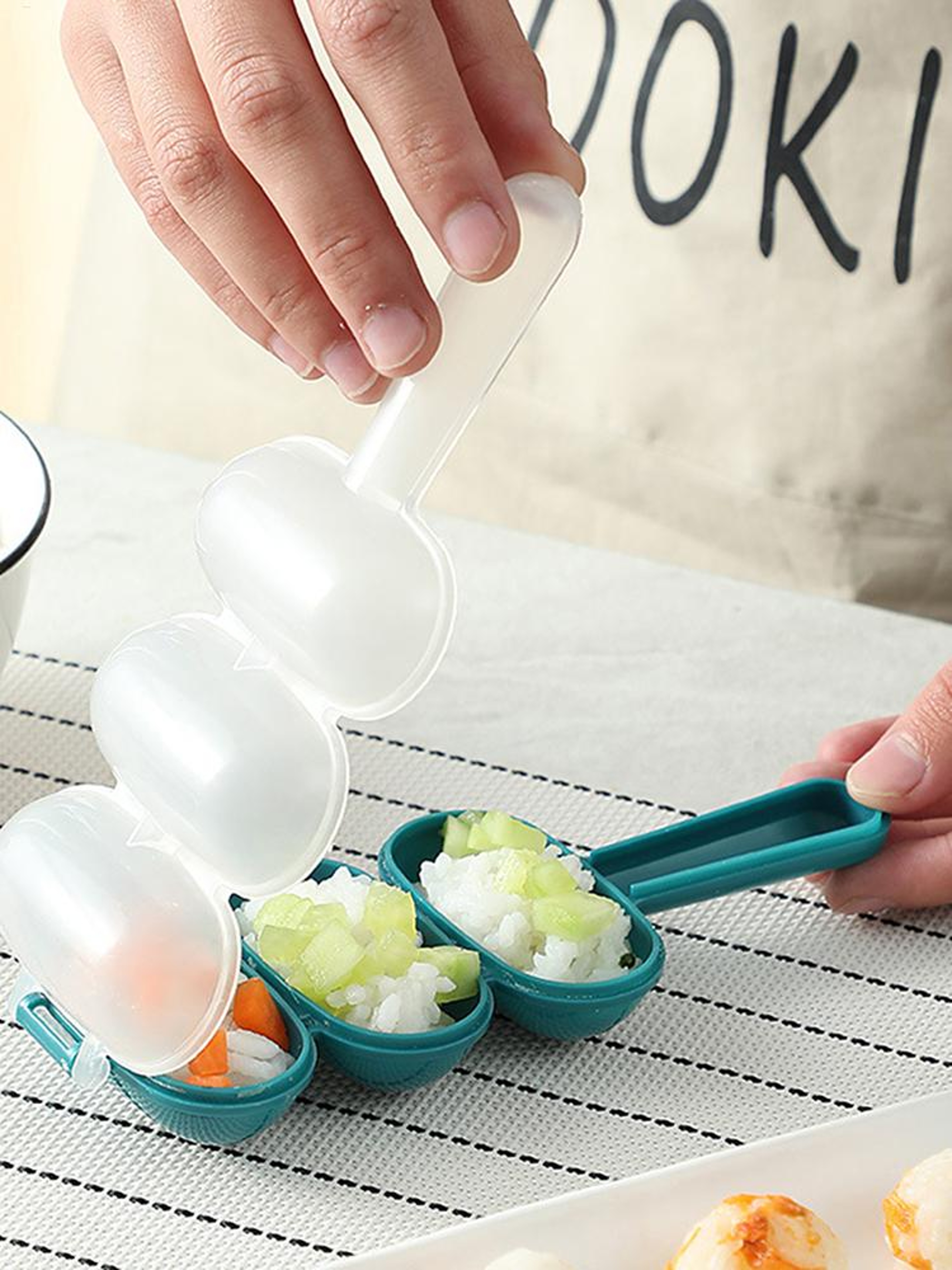 Portable Rice Ball Mold Sushi Maker Mold for Meatballs Outings and Family Picnics – view 6