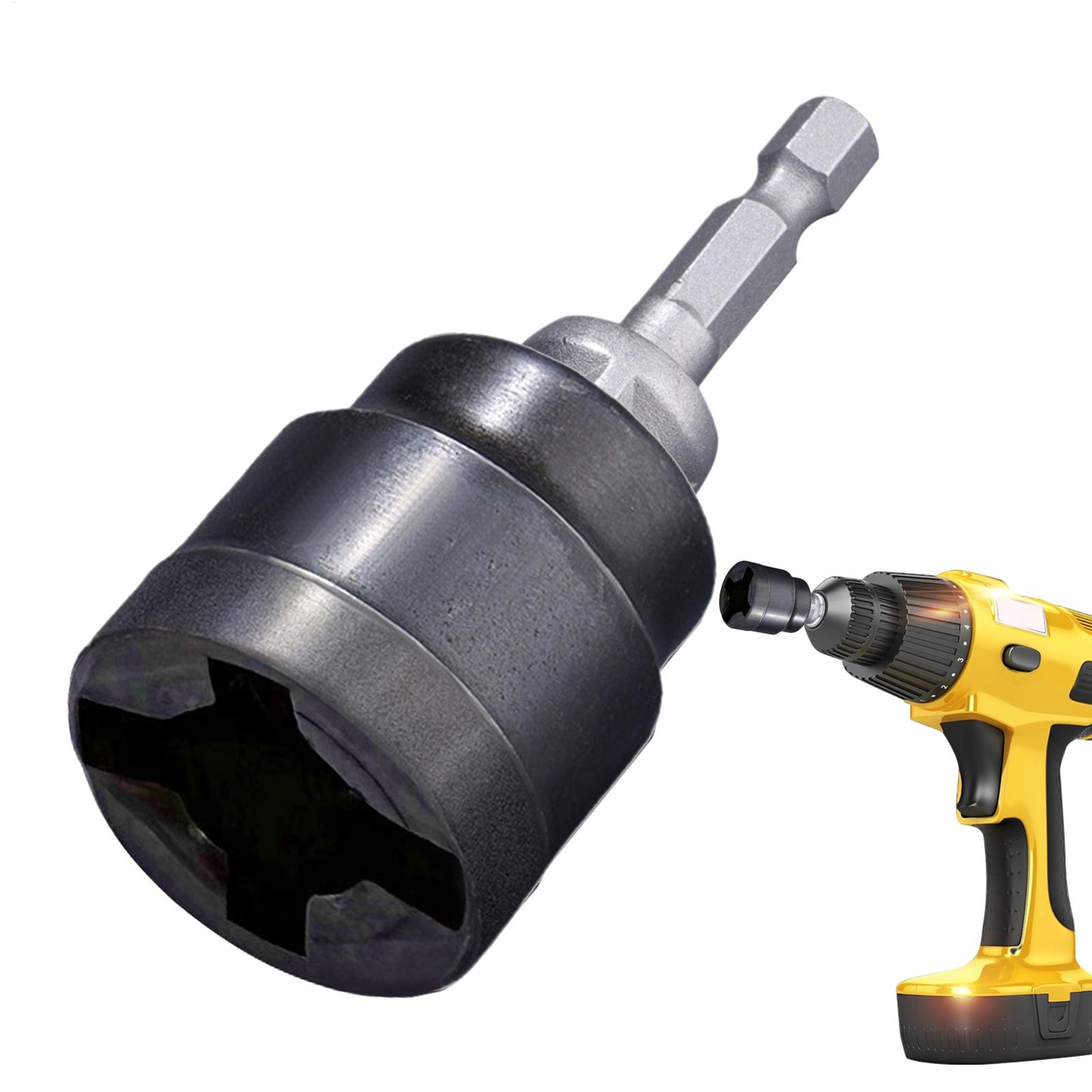 RustResistant Car Scissor Jack Adapter Special Socket RV Stabilizer Drill Converter Tool Change Att 5