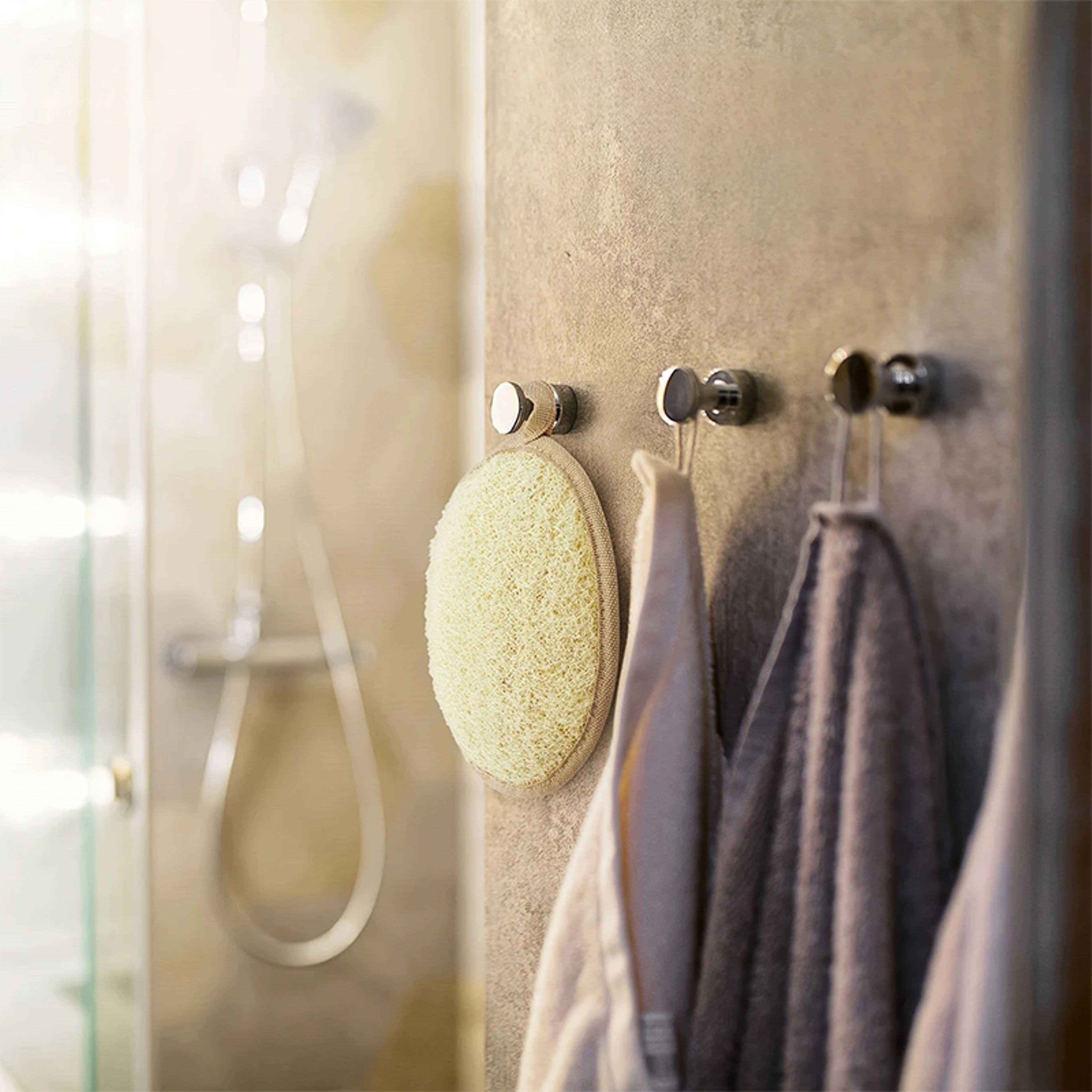 Soft Shower Brush Natural Loofah Exfoliating Sponge Body Scrubber Cleaner Pad Skin Care Tool 3