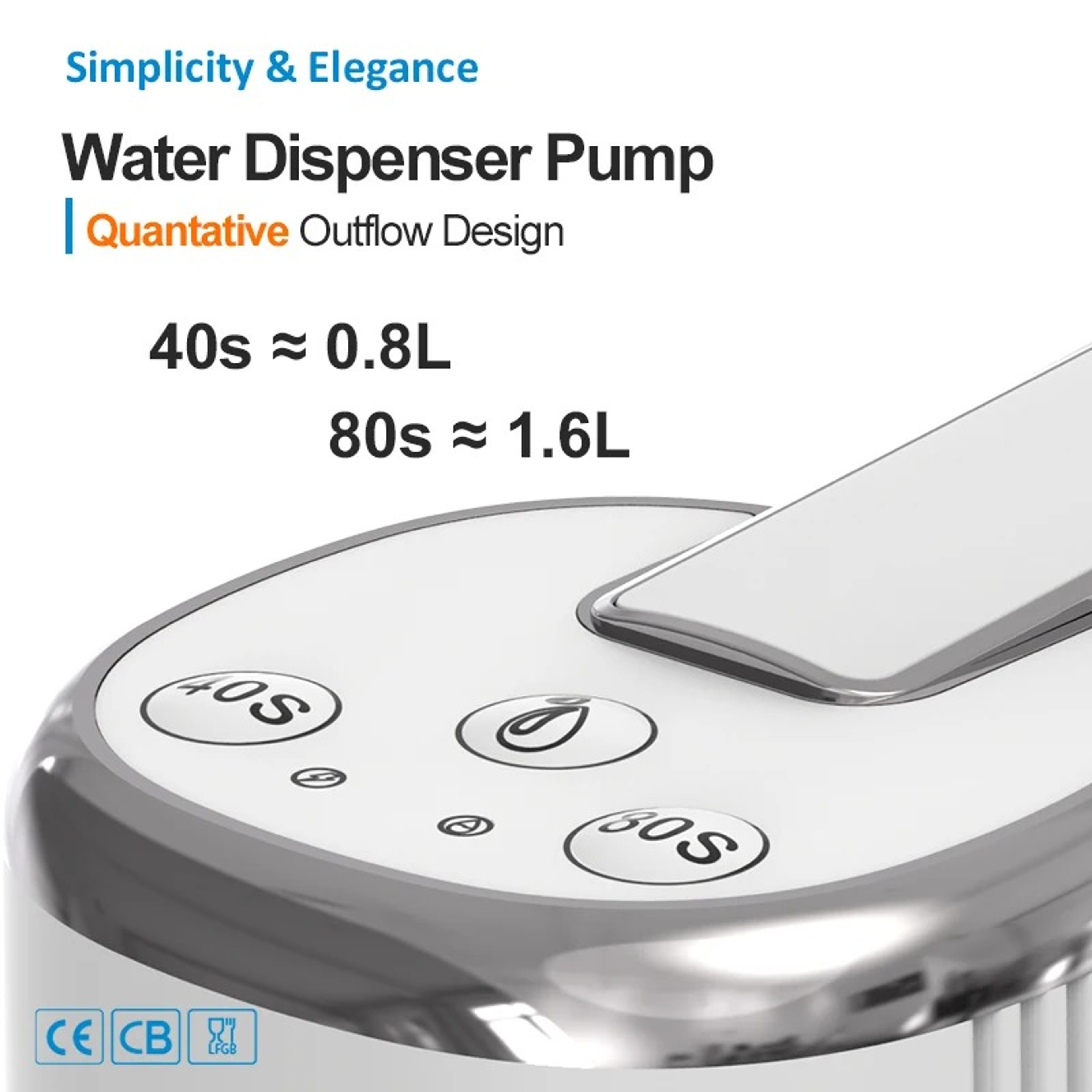 Electric Water Dispenser Pump Mini Portable Foldable USB Bottle Pump Household Automatic 3