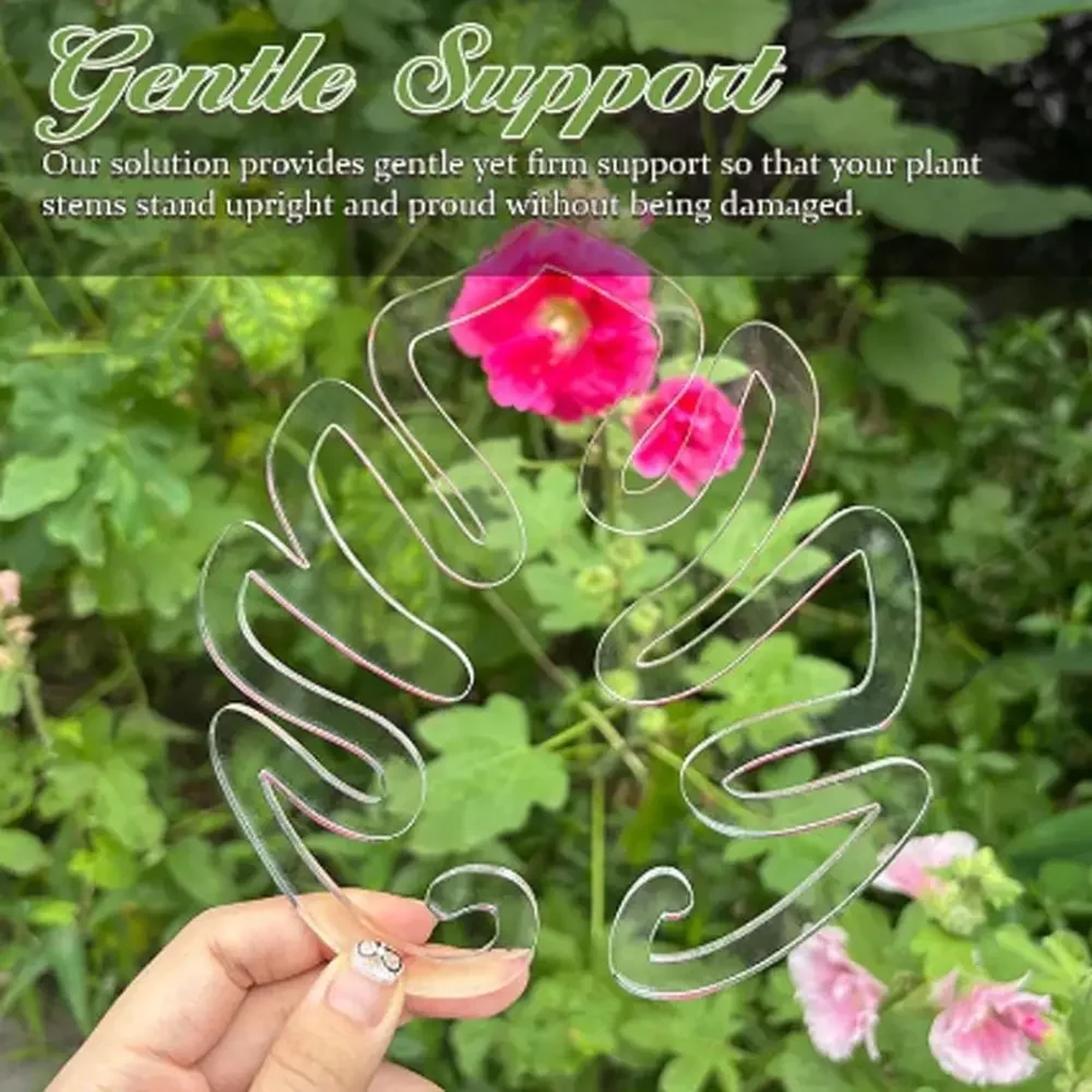 Reusable Turtle Shell Bamboo Clamp Plant Stem Support Holder For Indoor And Outdoor Flower Lovers 4