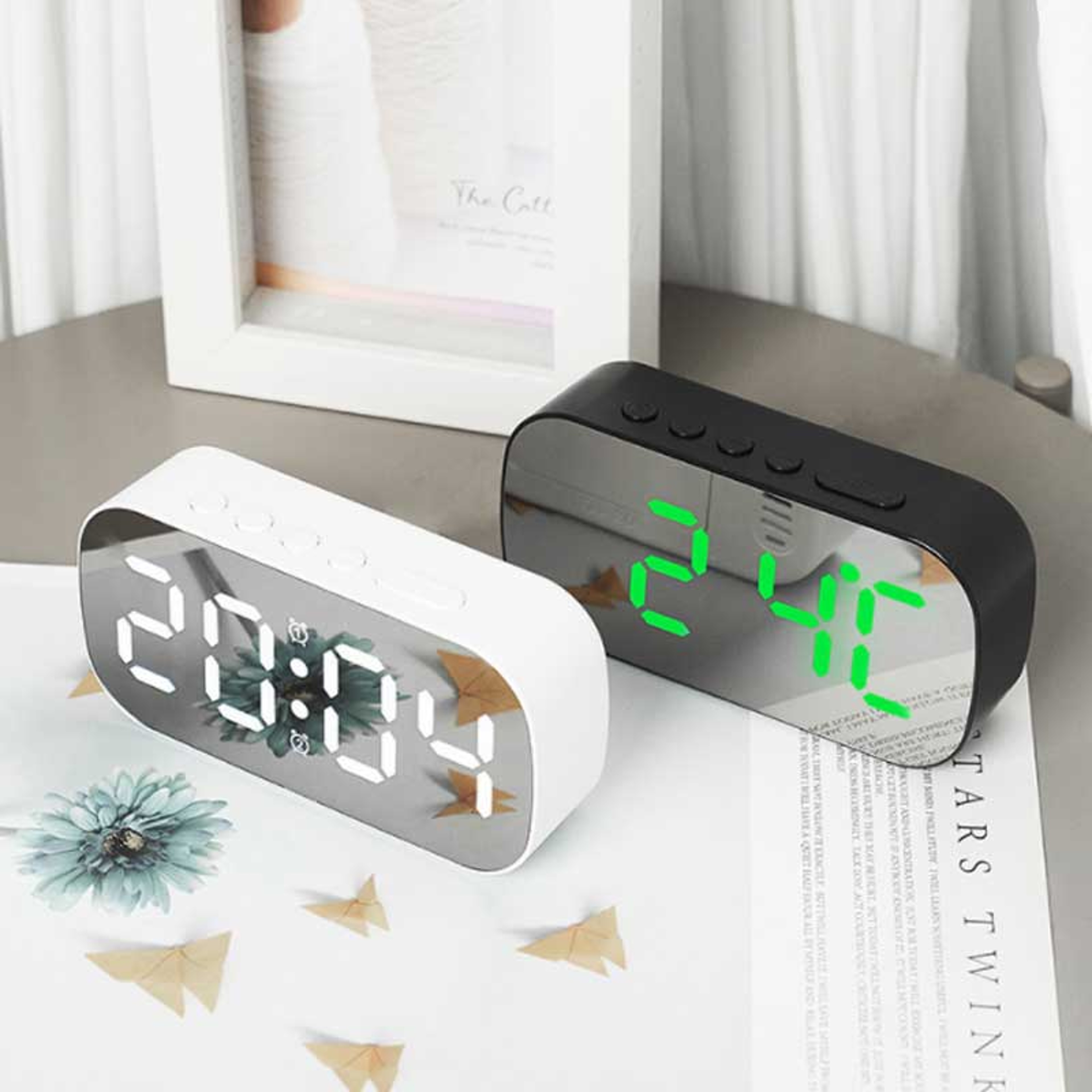 Simple Desktop Alarm Clock, LED Digital Electronic Clock, Bedroom Living Room Decoration Alarm Clock – view 2