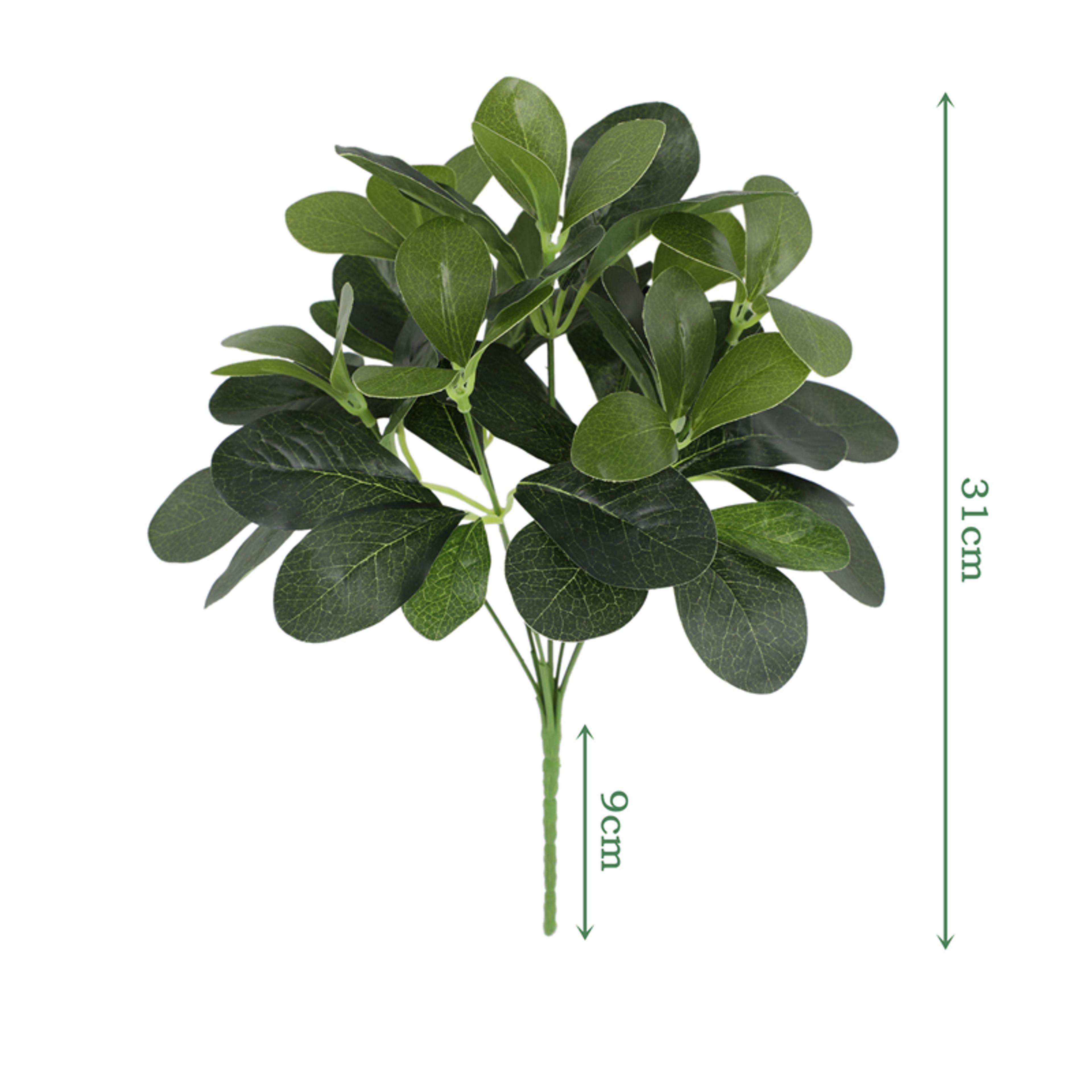 Artificial Plant Fake Leaves With Stem Living Room Hotel Office Decor 5