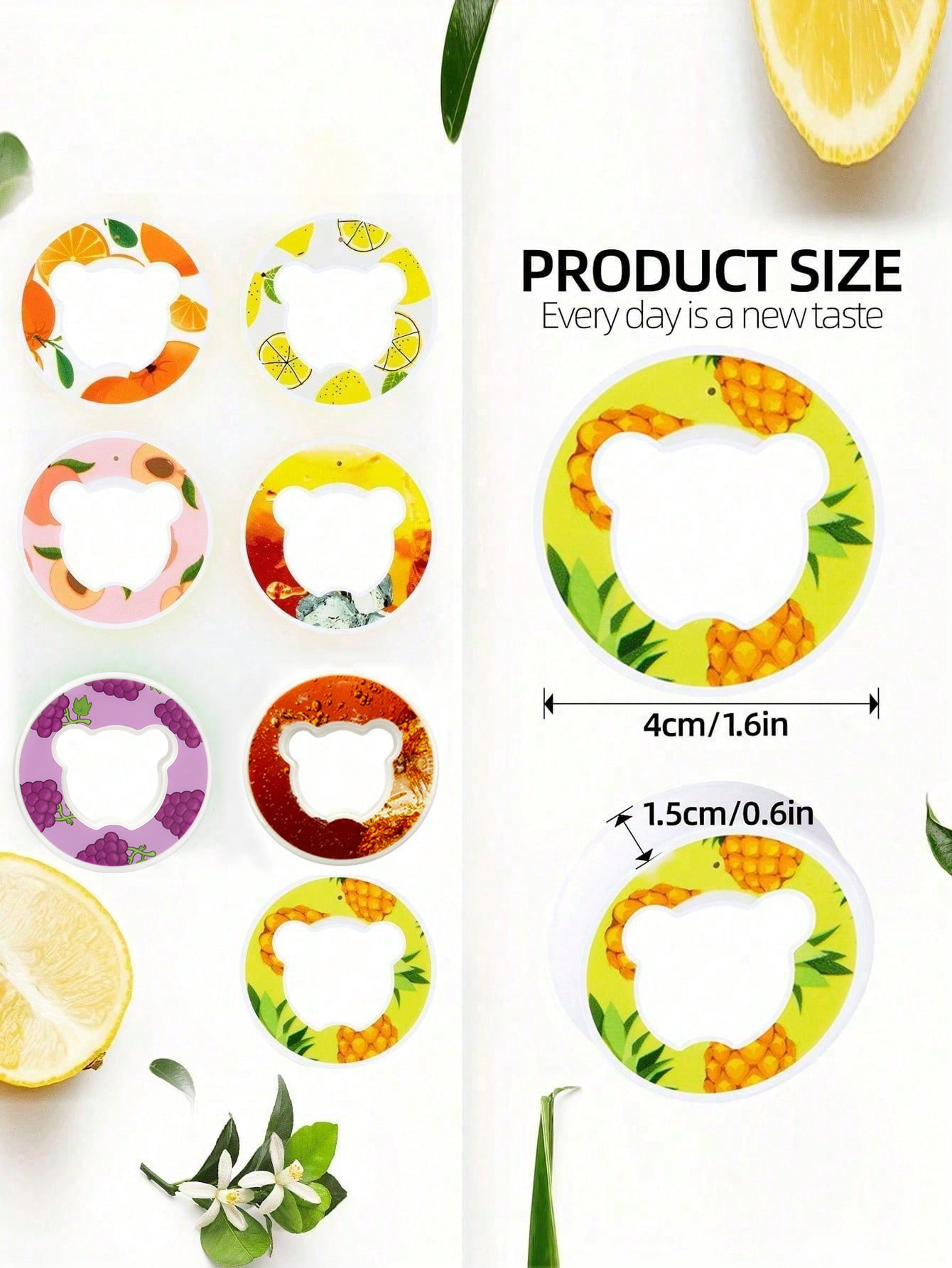 Bear Fruit Drink Flavor Pod With Creative Flavor Ring For Water Bottles And Sports Cups 1
